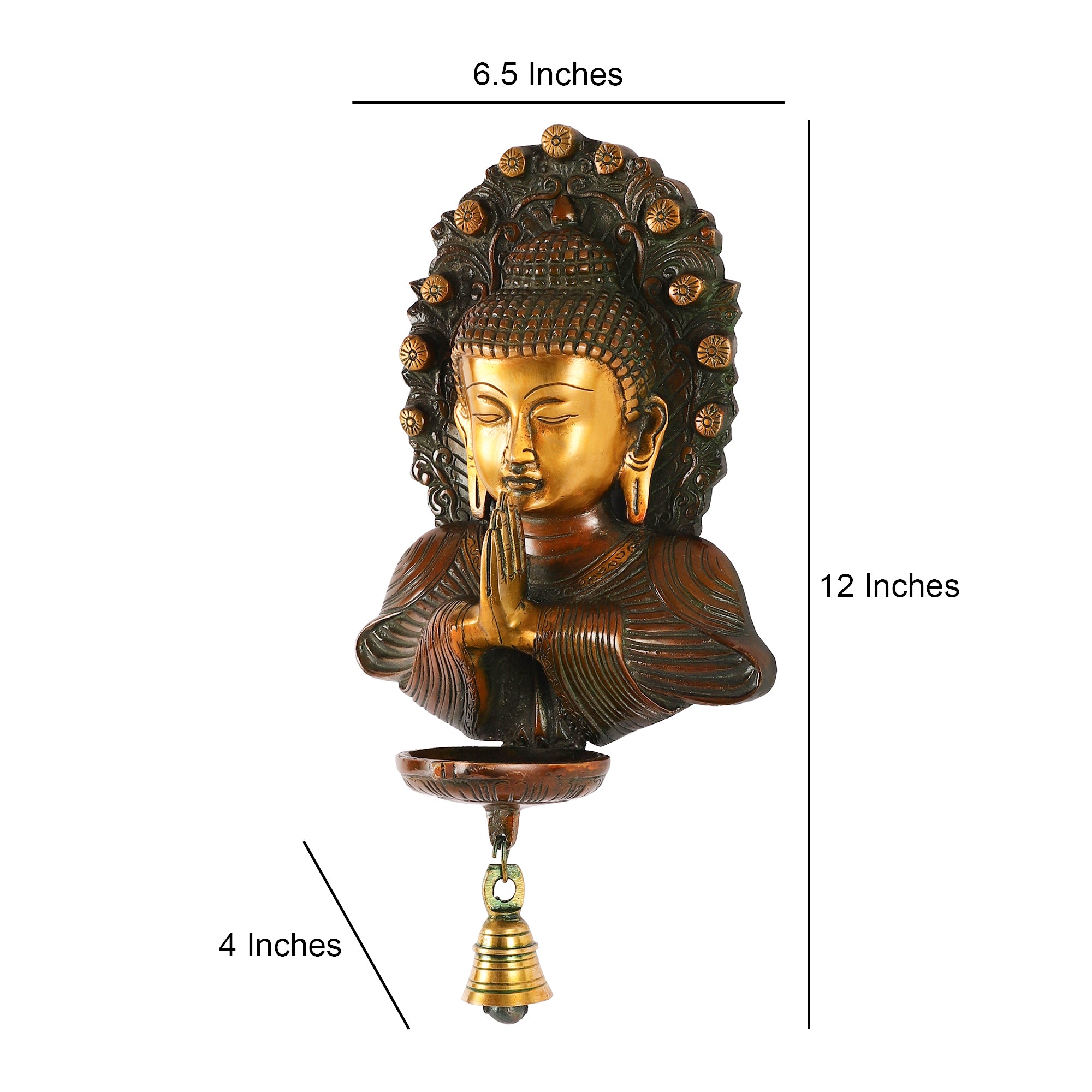 Serene Buddha Wall Oil Lamp