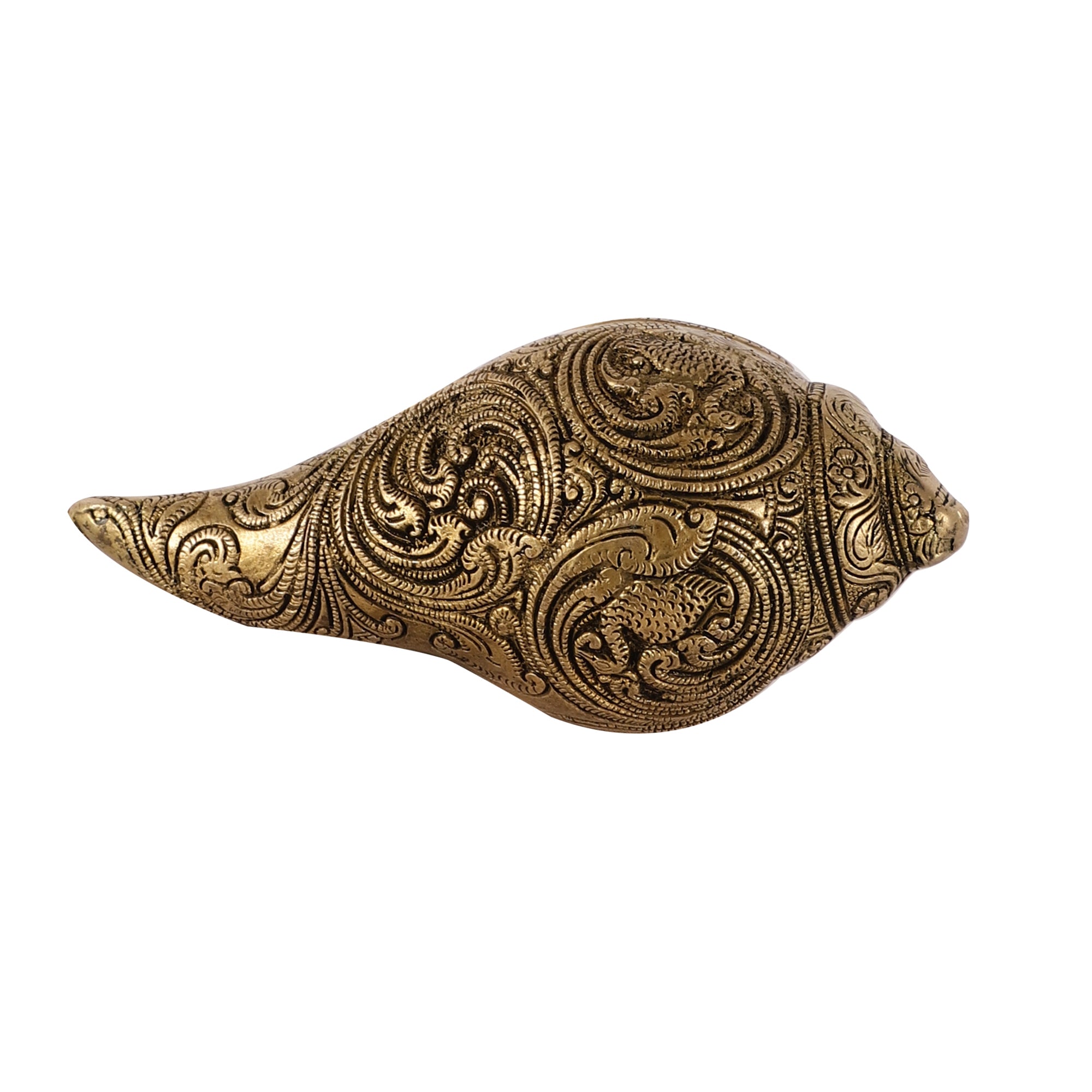 Handcrafted Brass Shank - Ganesh Detailing
