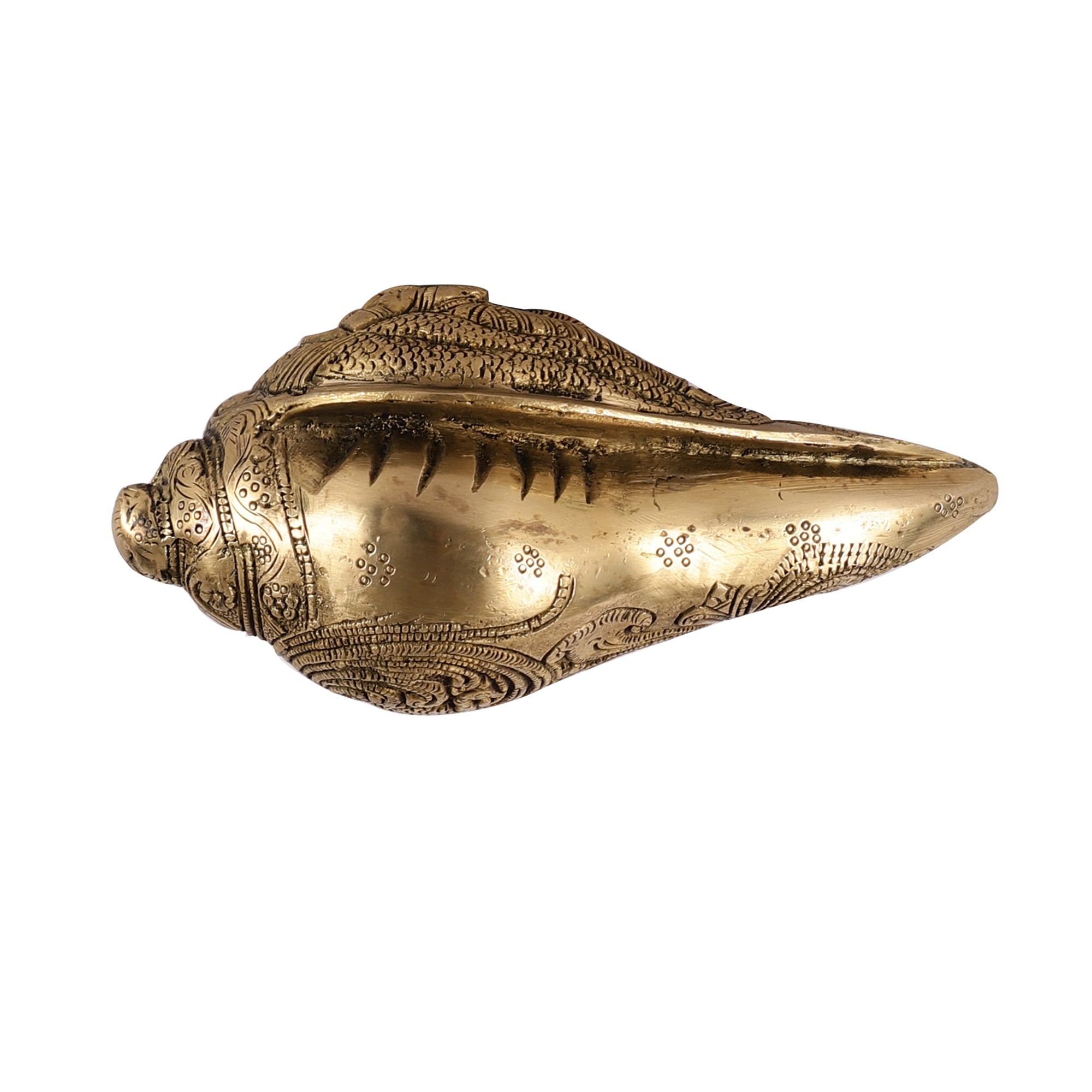 Handcrafted Brass Shank - Ganesh Detailing