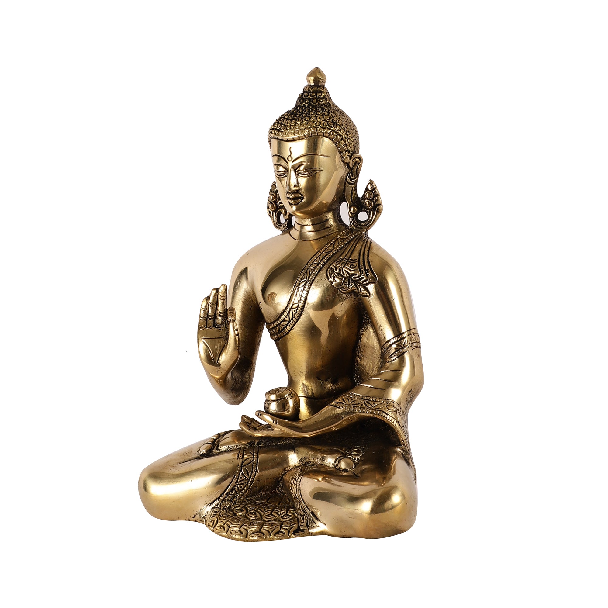 Divine Gold Brass Buddha