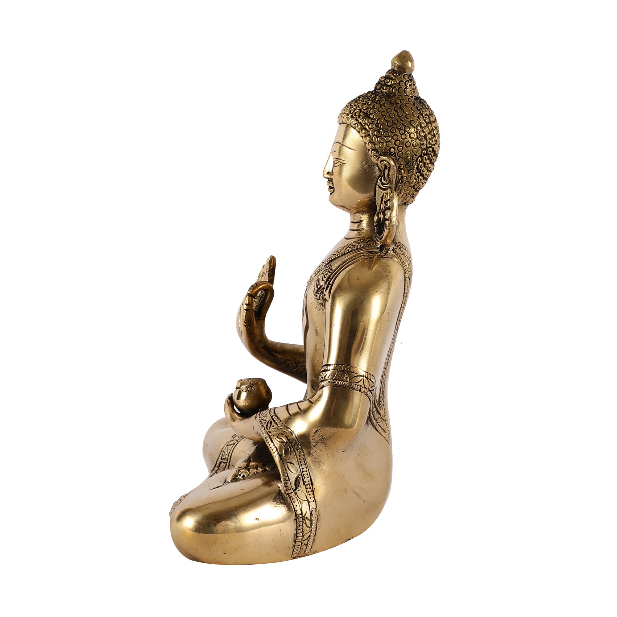 Divine Gold Brass Buddha