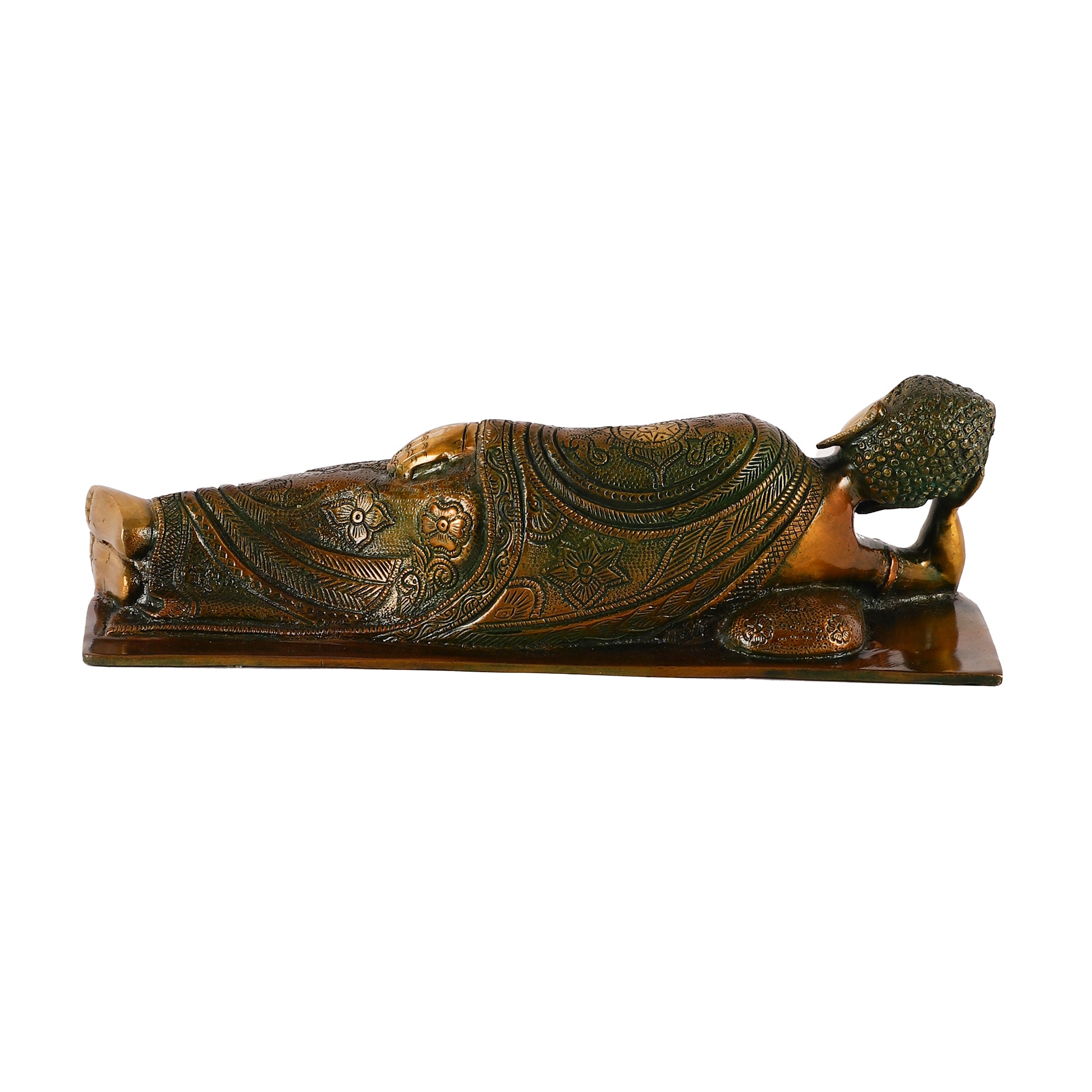 Brass Reclining Buddha