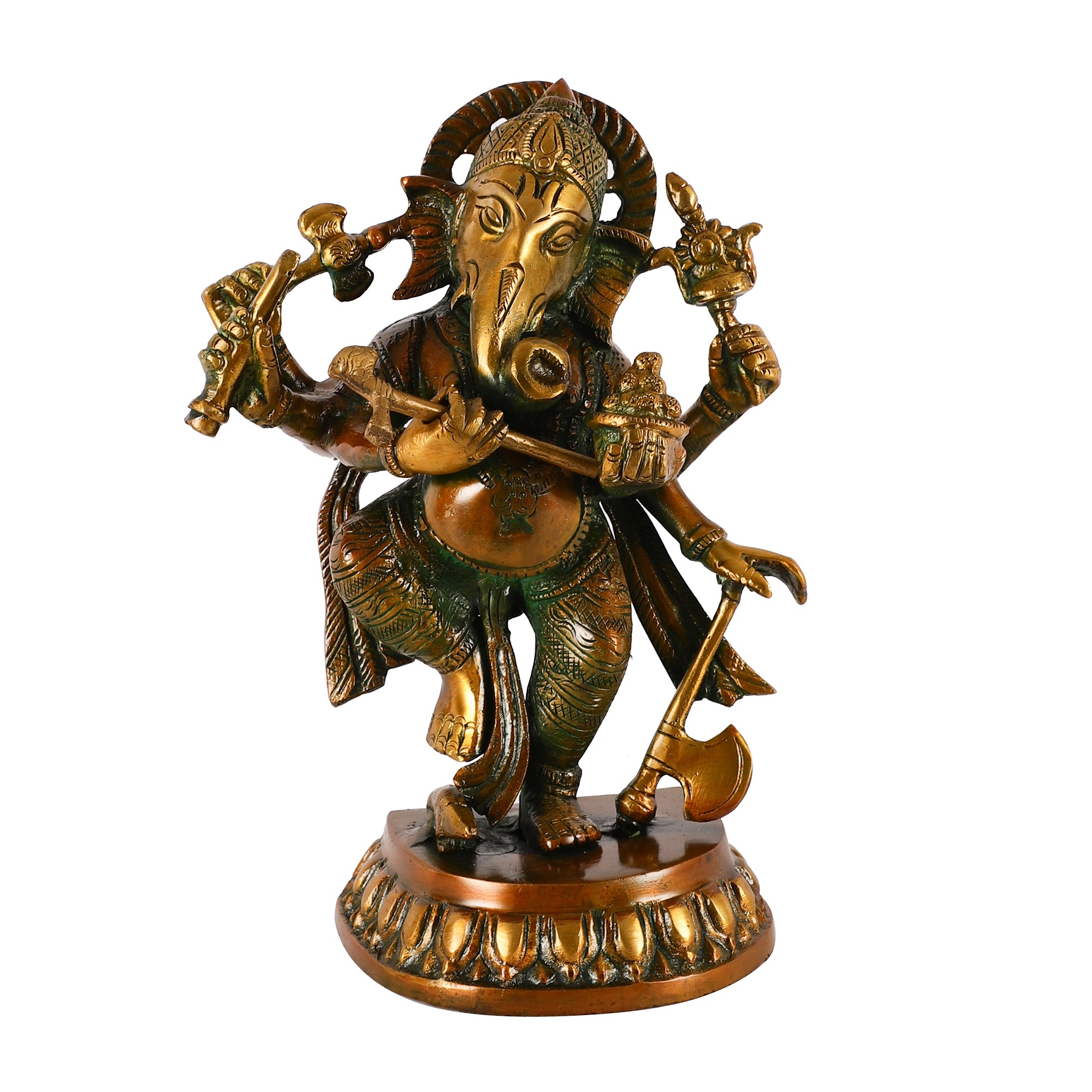 Handcrafted Brass Standing Ganesh