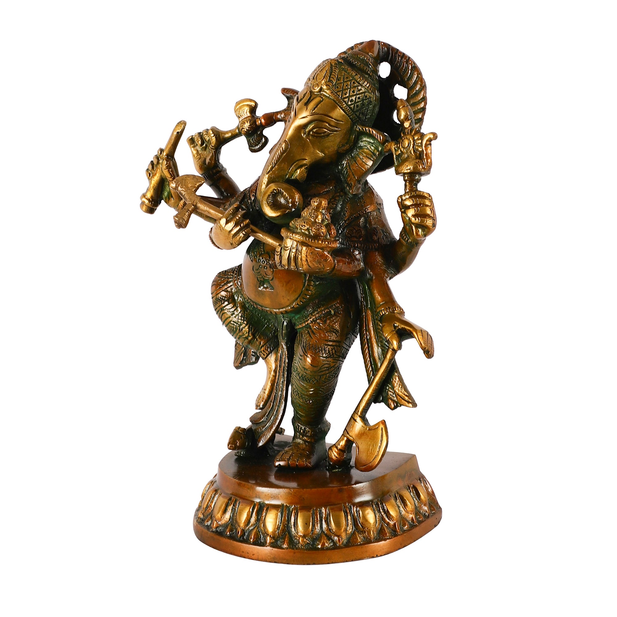 Handcrafted Brass Standing Ganesh