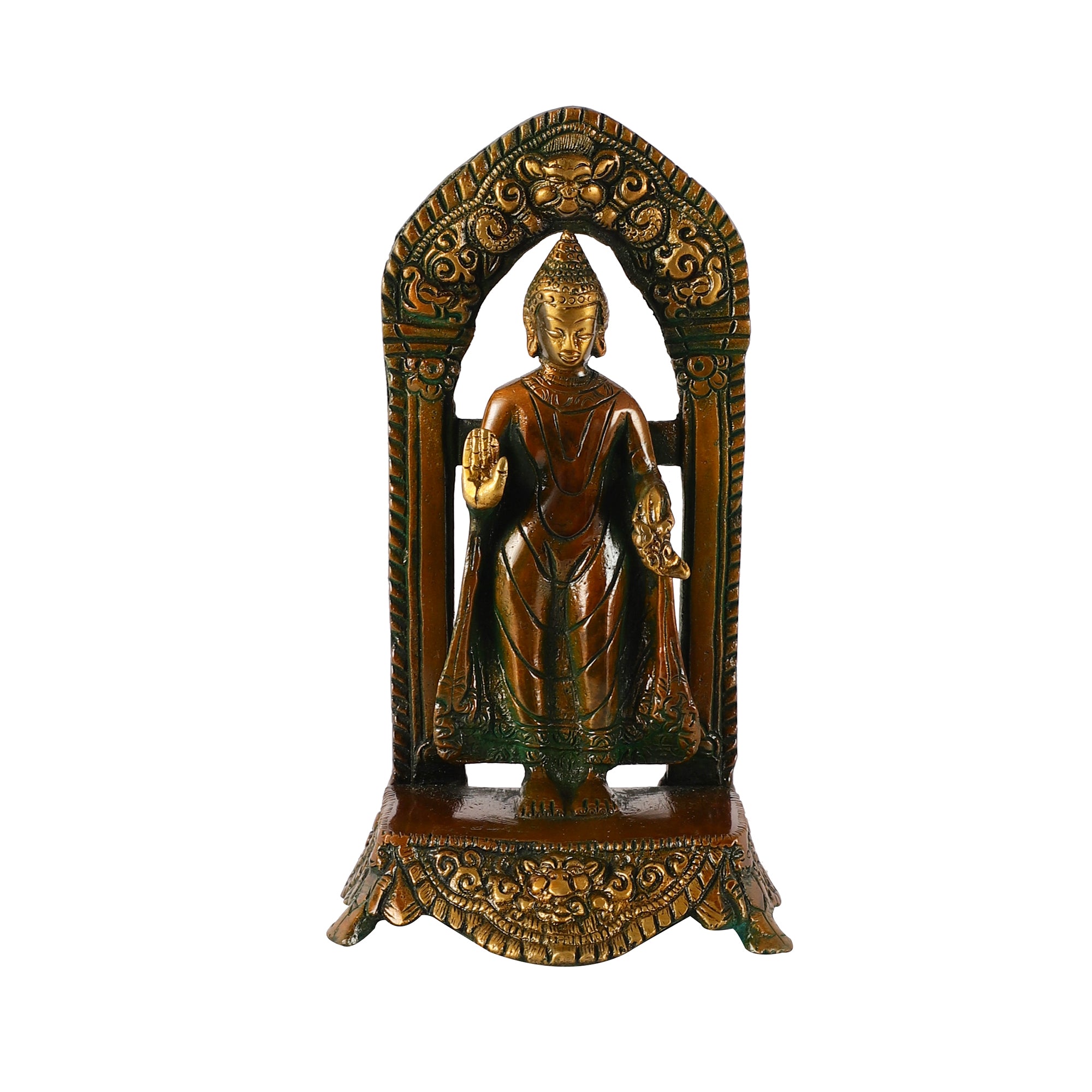 Brass Standing Buddha
