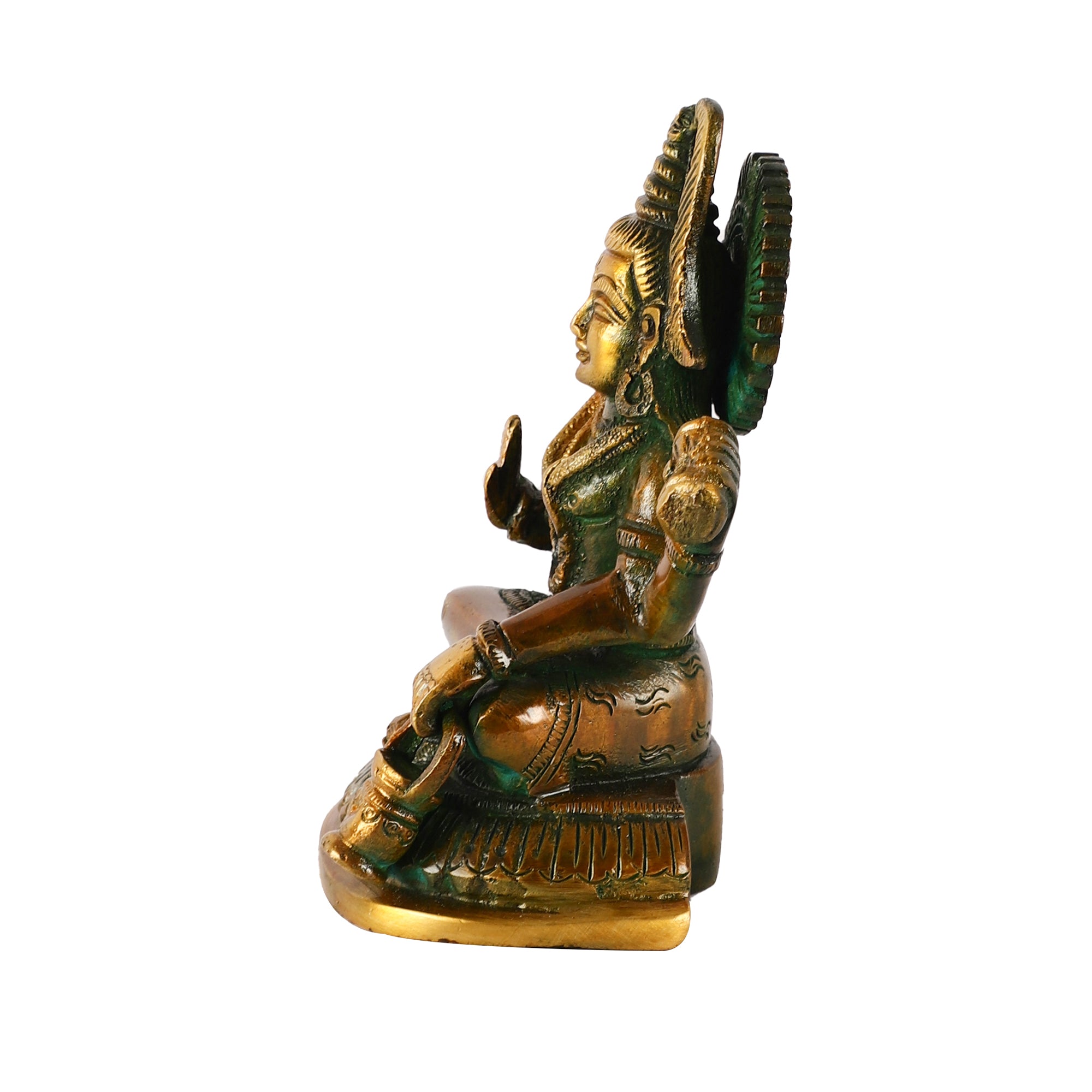 Brass Lord Shiva (Brown/Green)