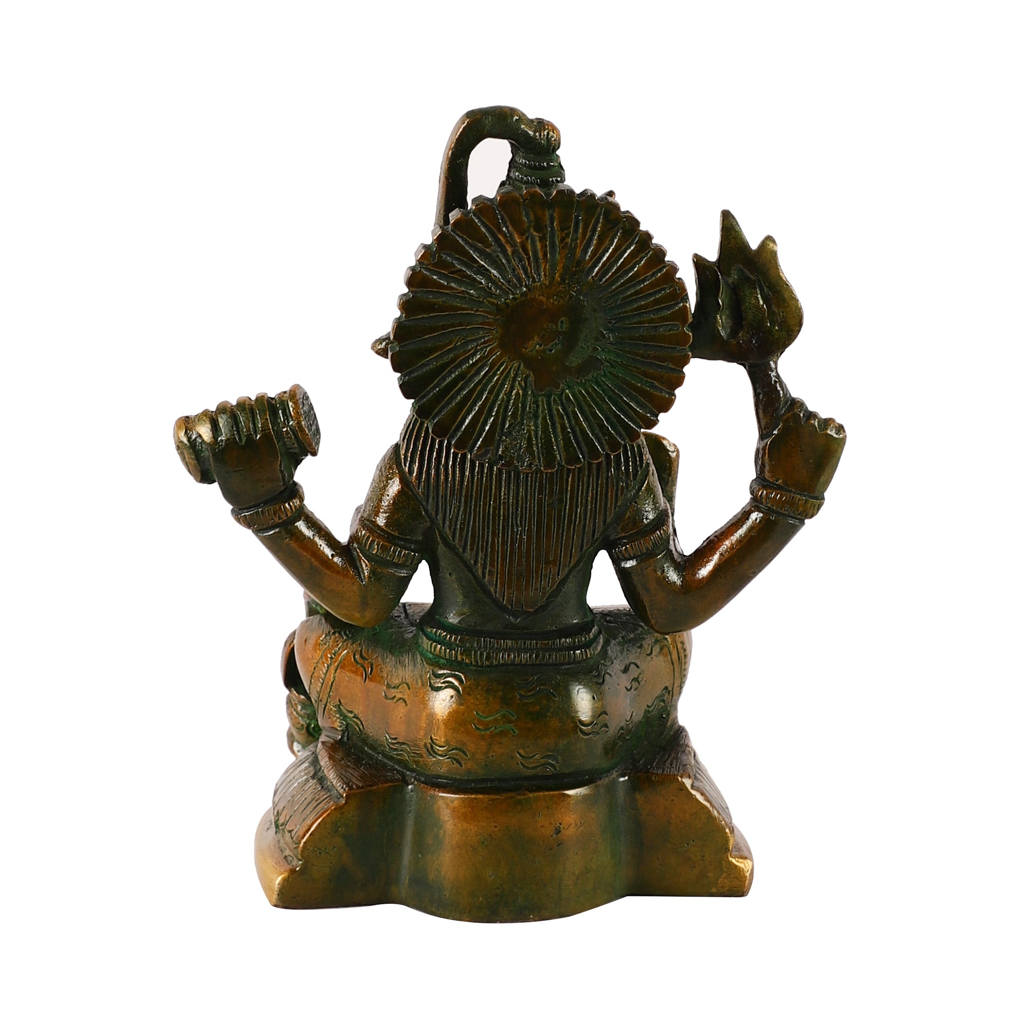 Brass Lord Shiva (Brown/Green)
