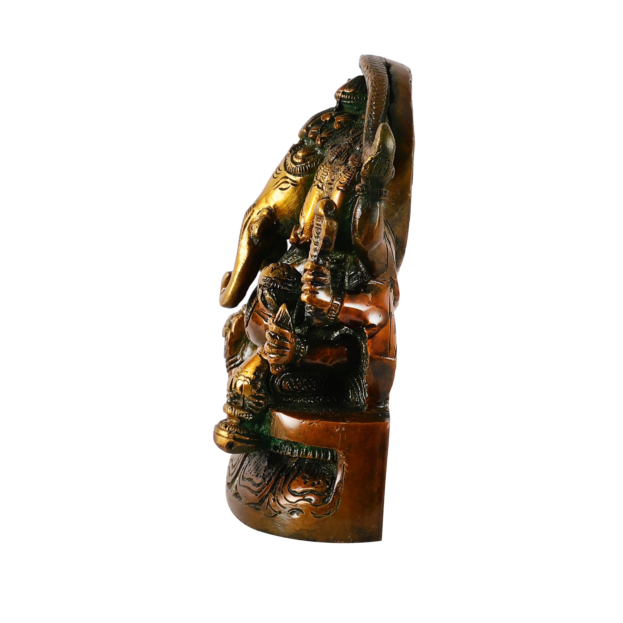 Brass Five Head Ganesh