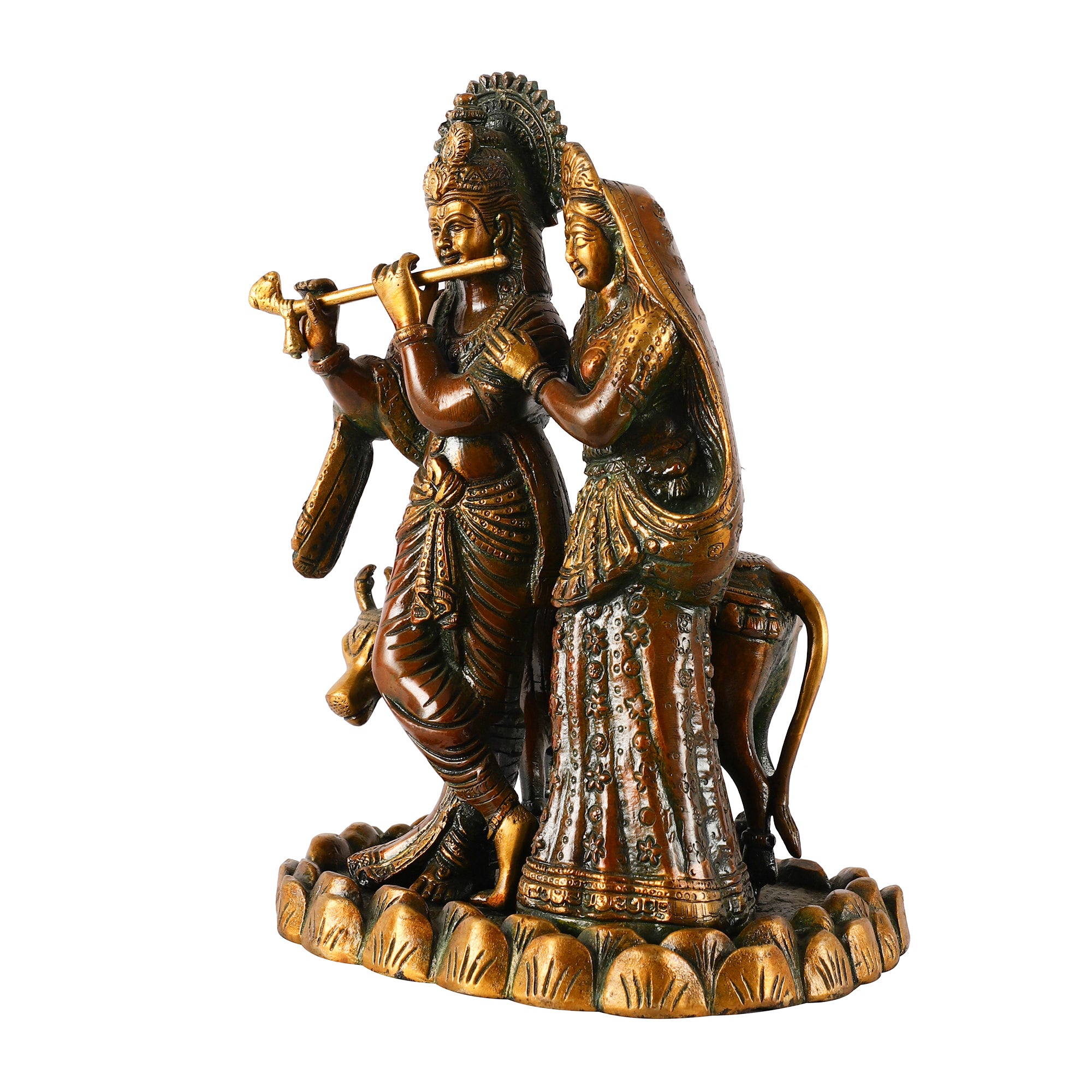 Radha-Krishna Brass Idol