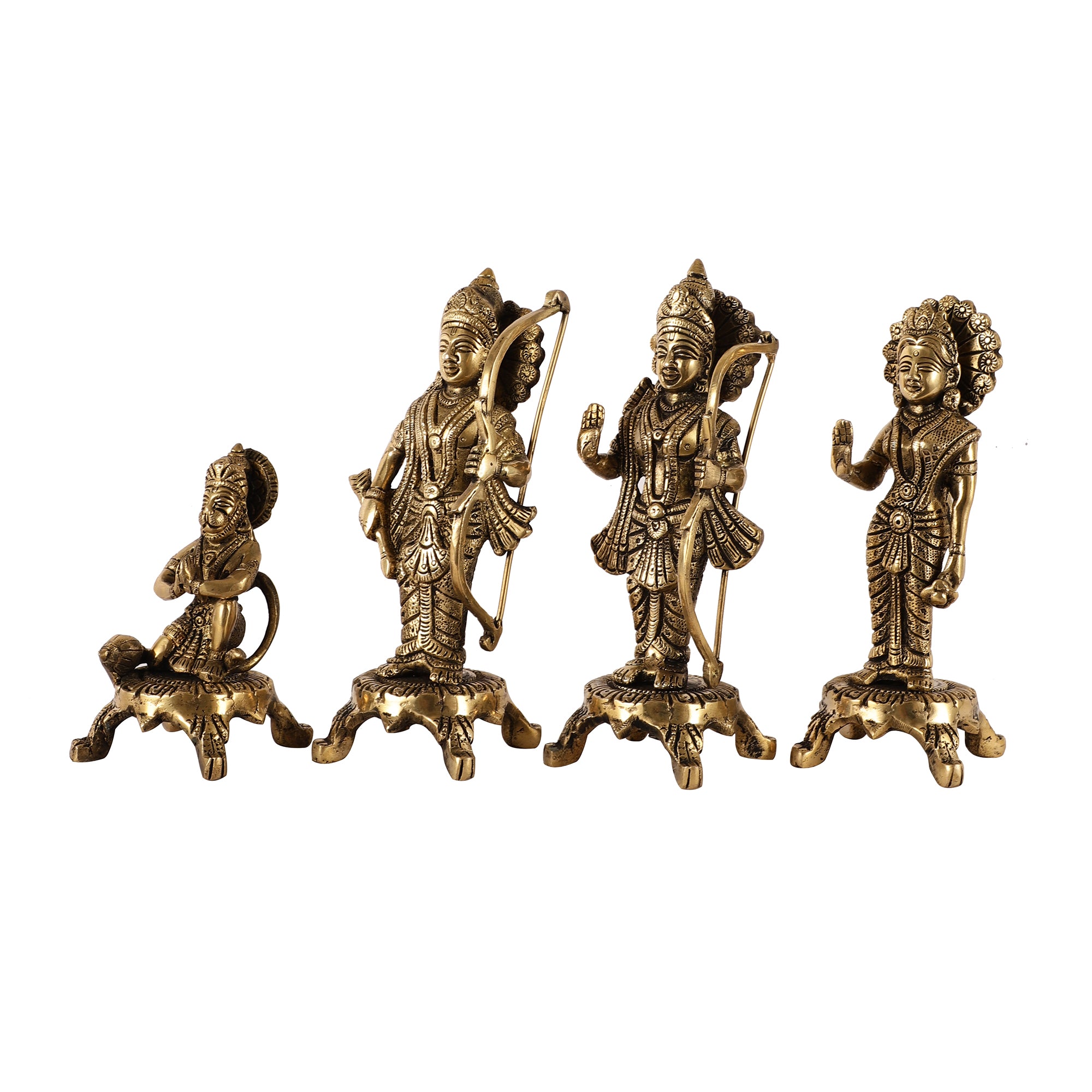 Handcrafted Brass Ram Darbaar (set of 4)