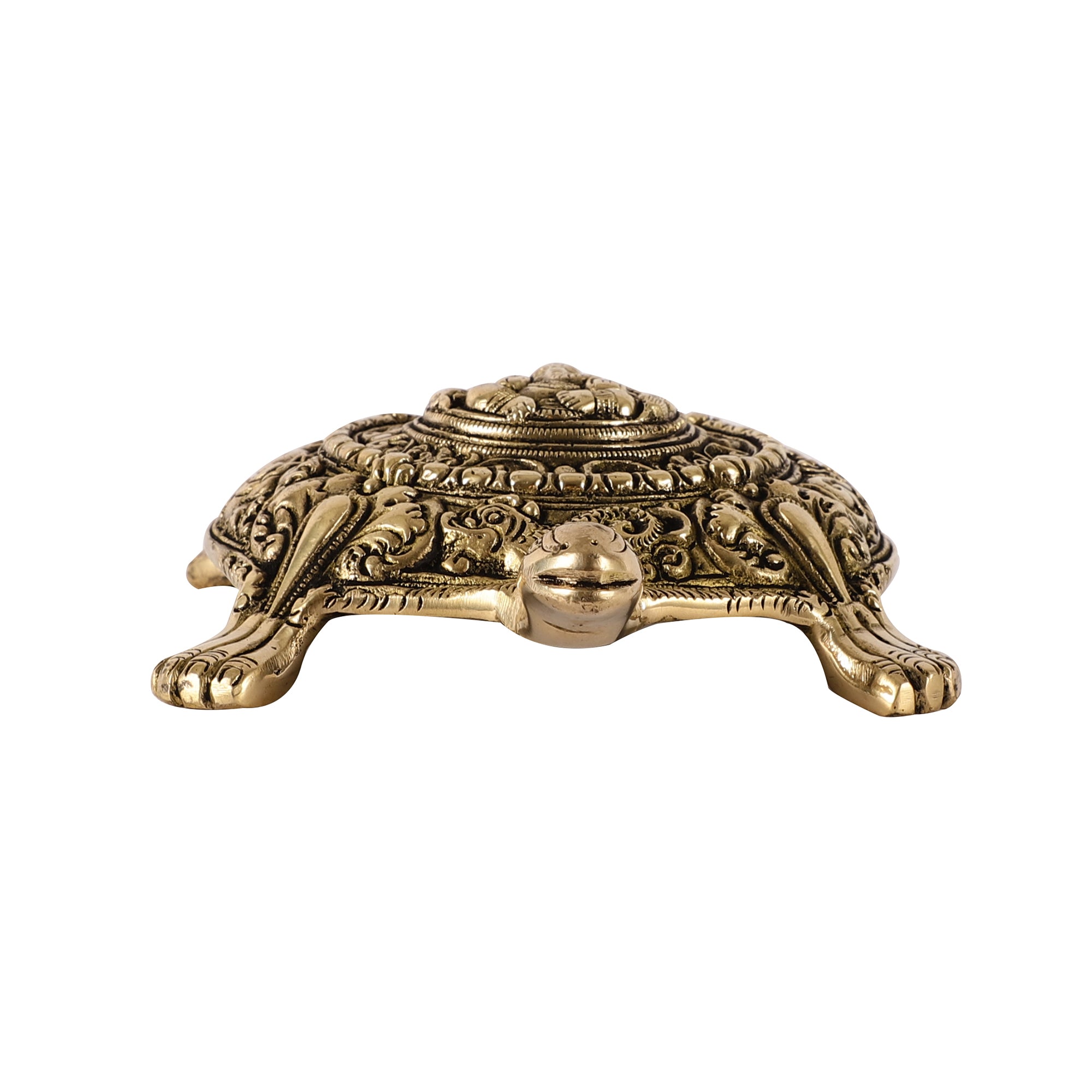 Lord Ganesh Mounted Brass Turtle