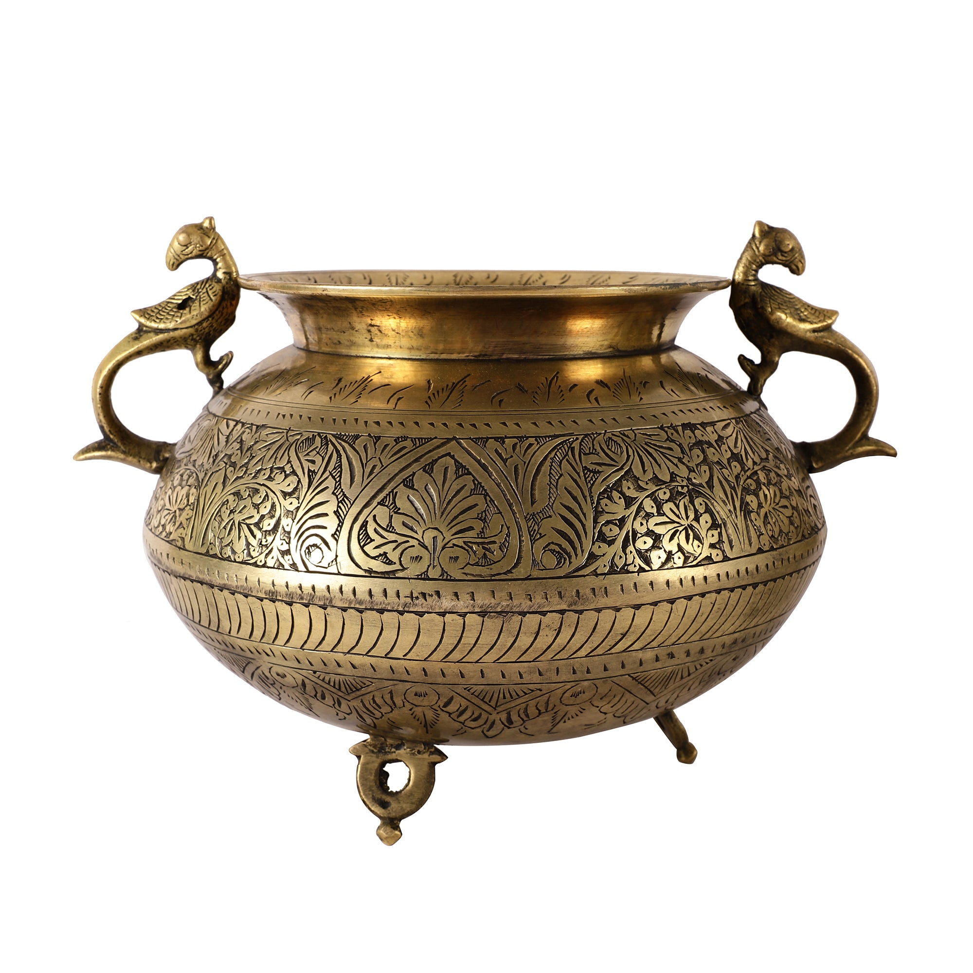 Antique Brass Pot - Oval (Single)