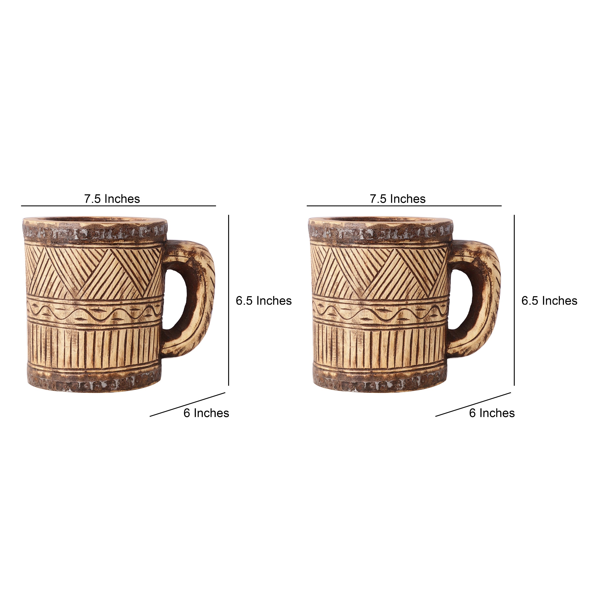 Antique Wooden Mug