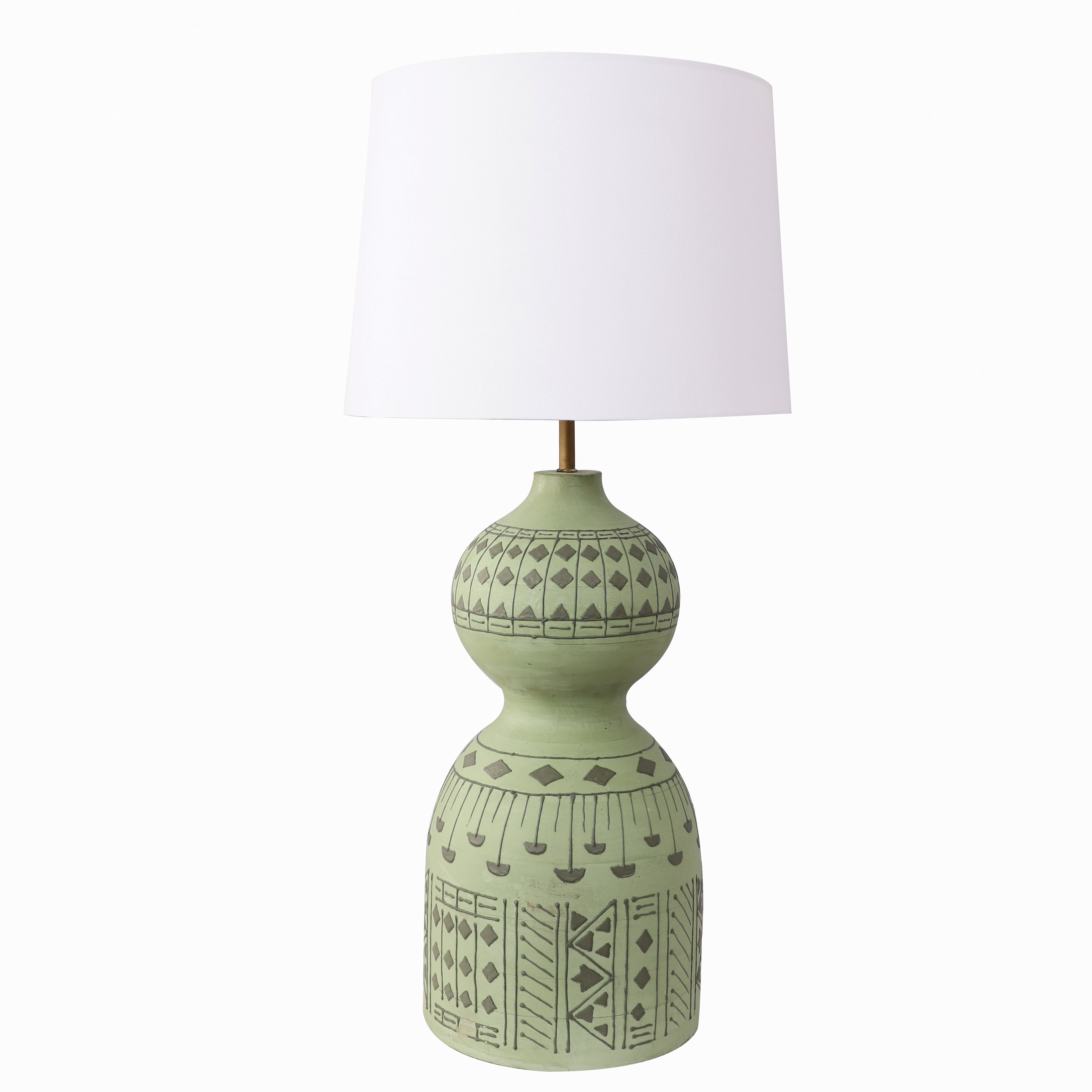 Belleview Green Table Lamp