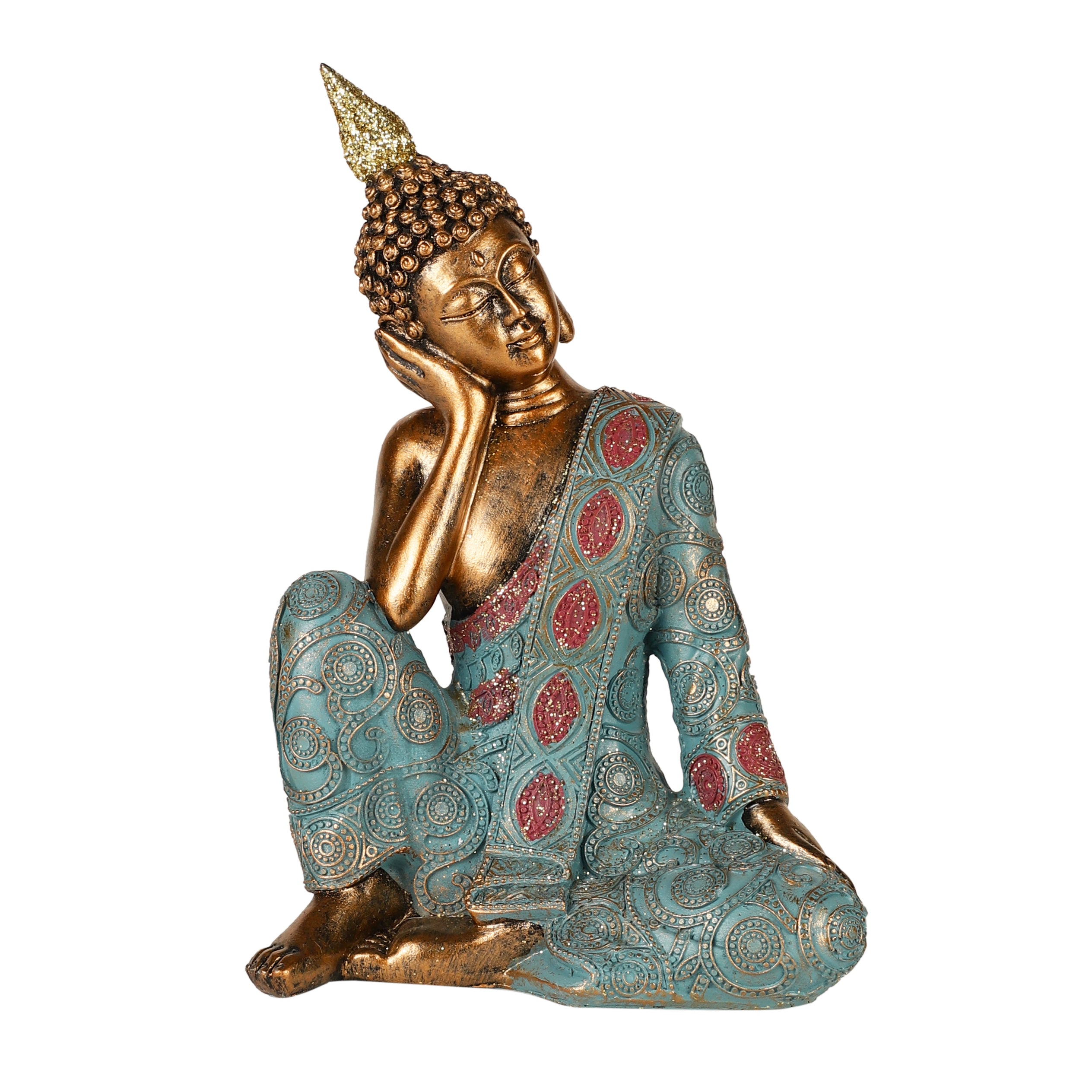 Turquoise Thinking Buddha