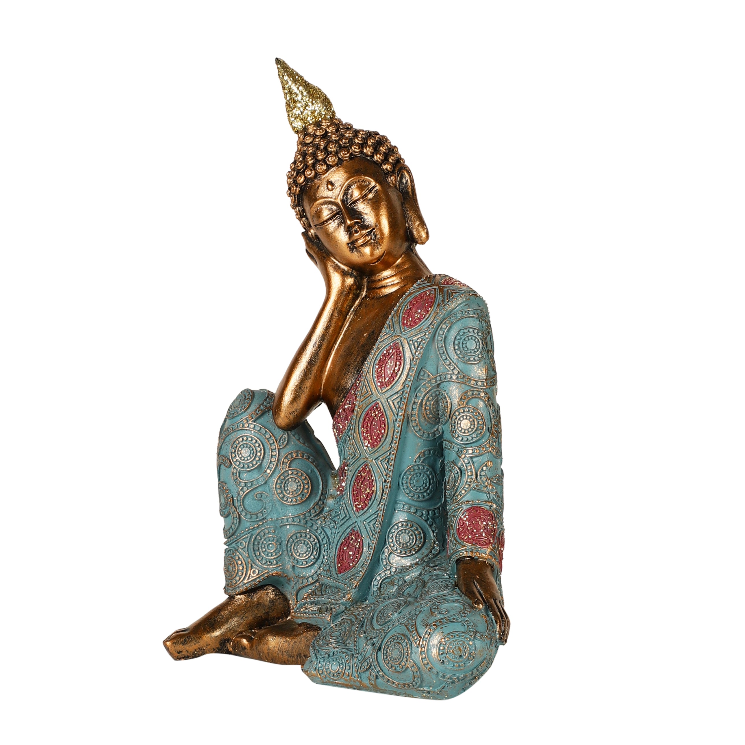 Turquoise Thinking Buddha