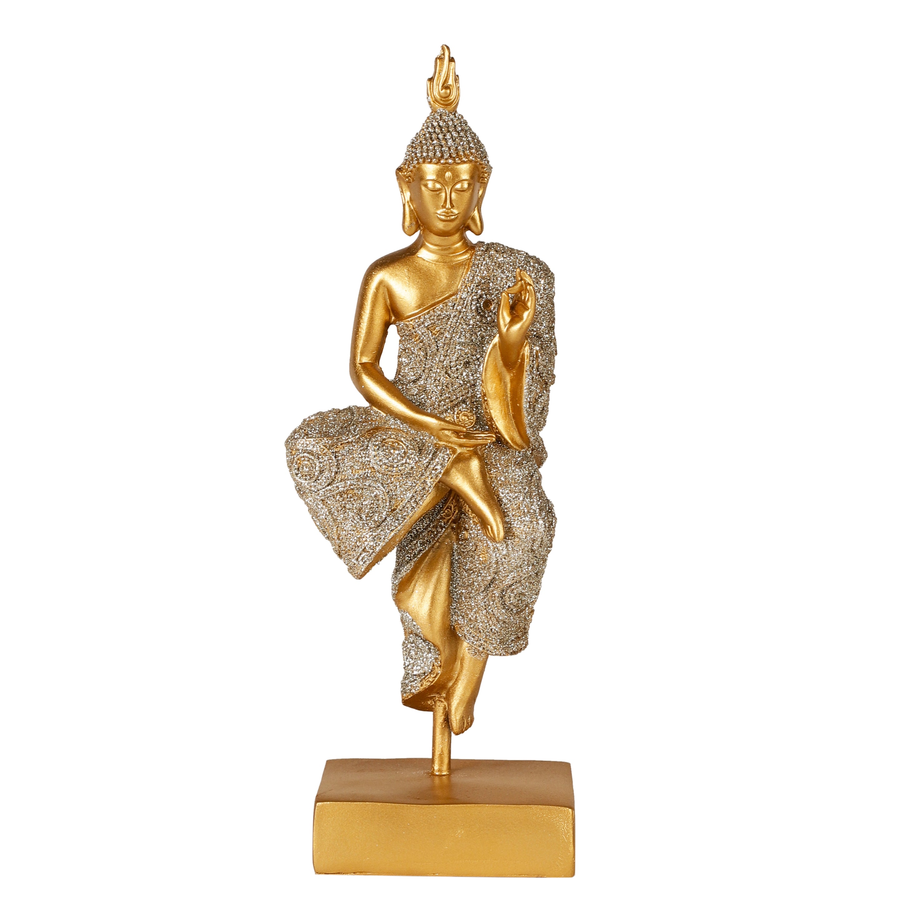 Shimmering Gold Seated Buddha