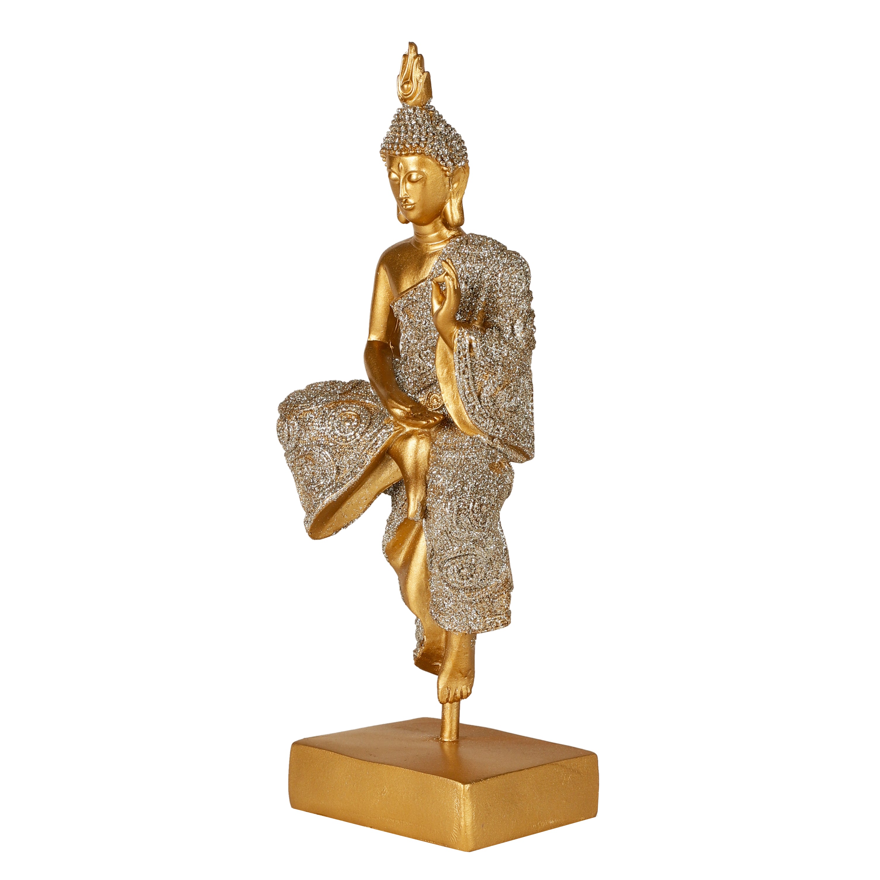 Shimmering Gold Seated Buddha