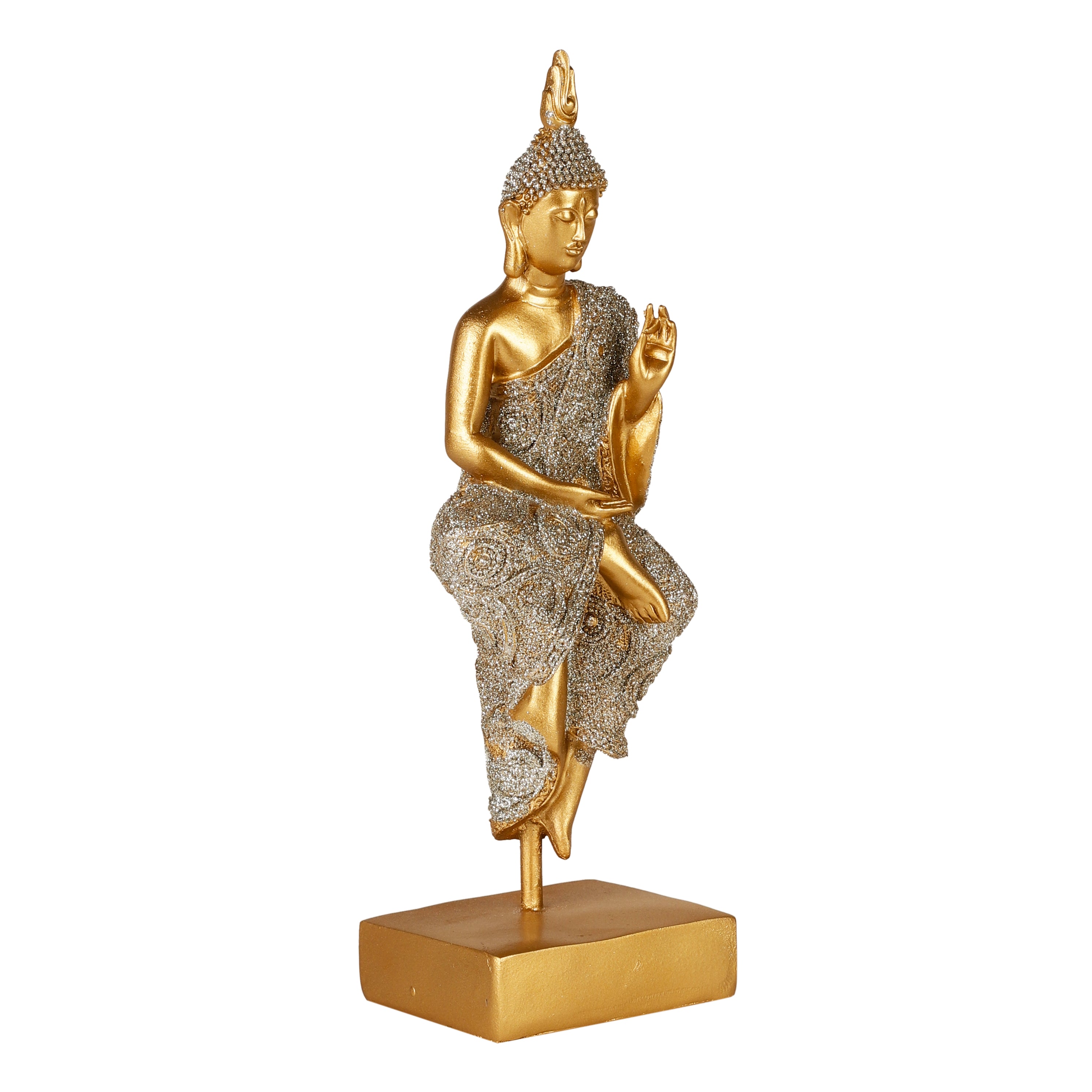 Shimmering Gold Seated Buddha