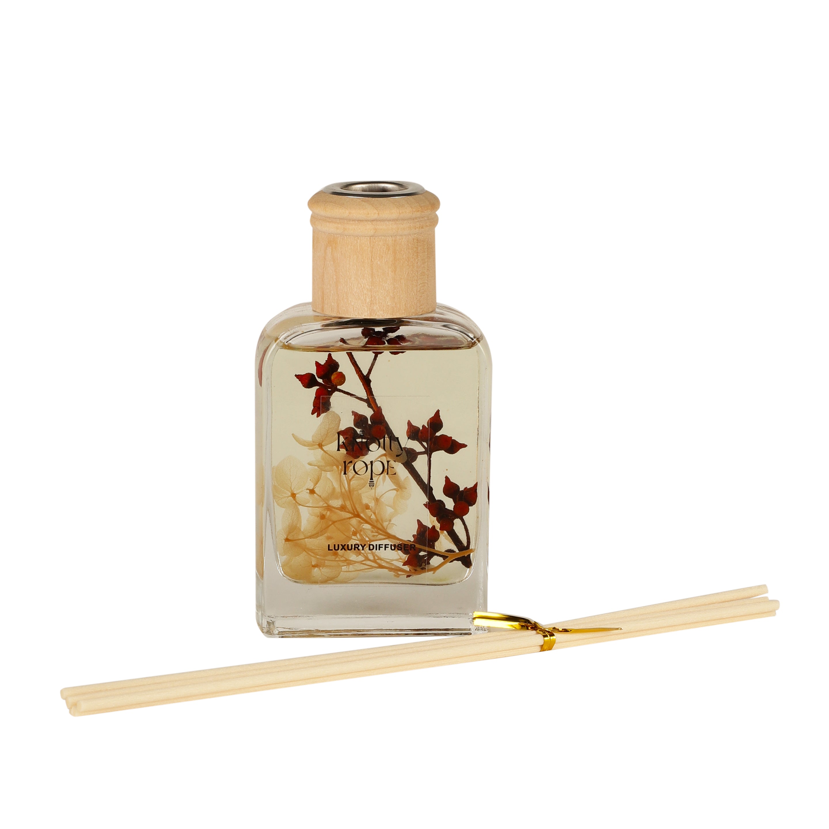 Wood Rose Luxury Reed Diffuser