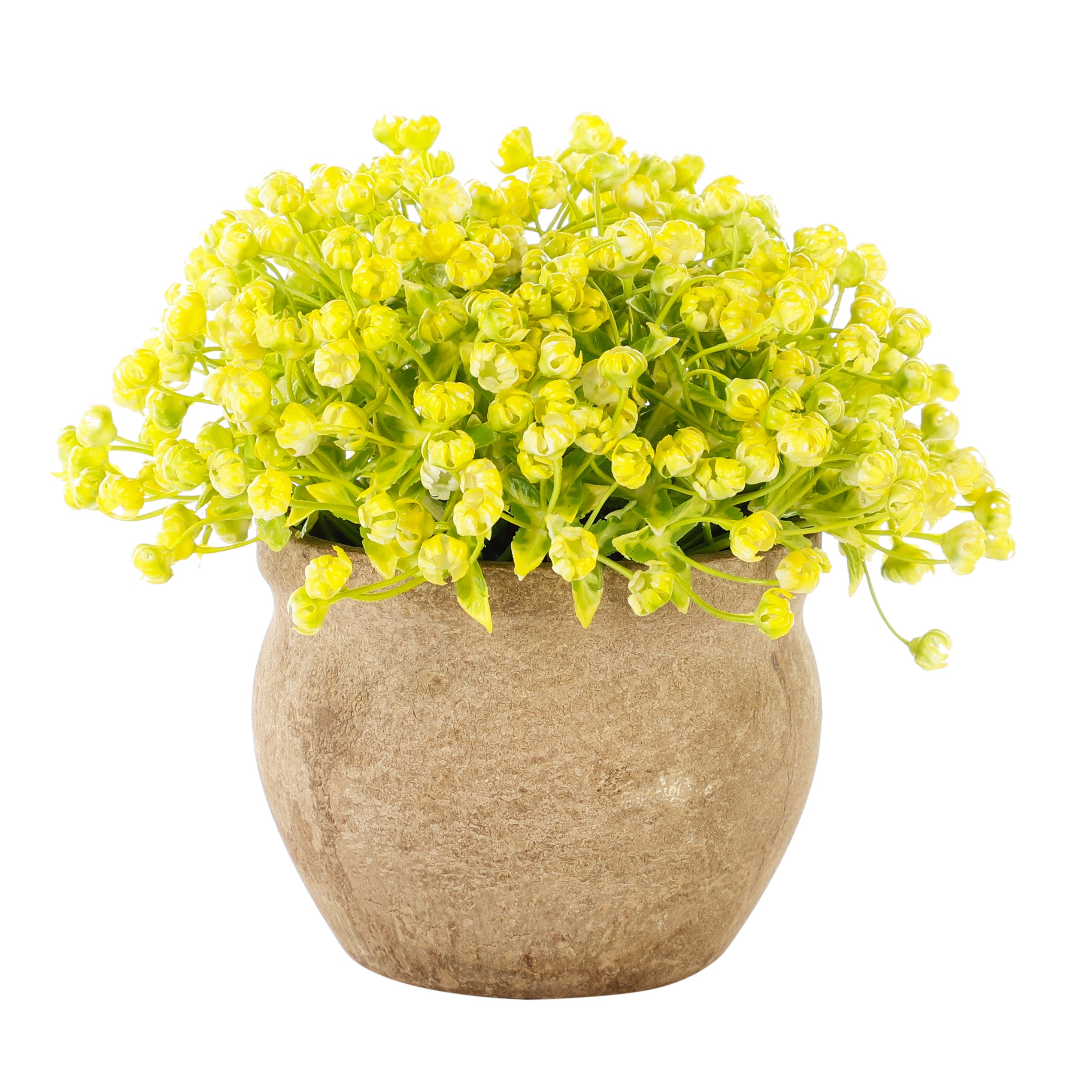 Faux Baby's Breath Potted Flowers (Single)