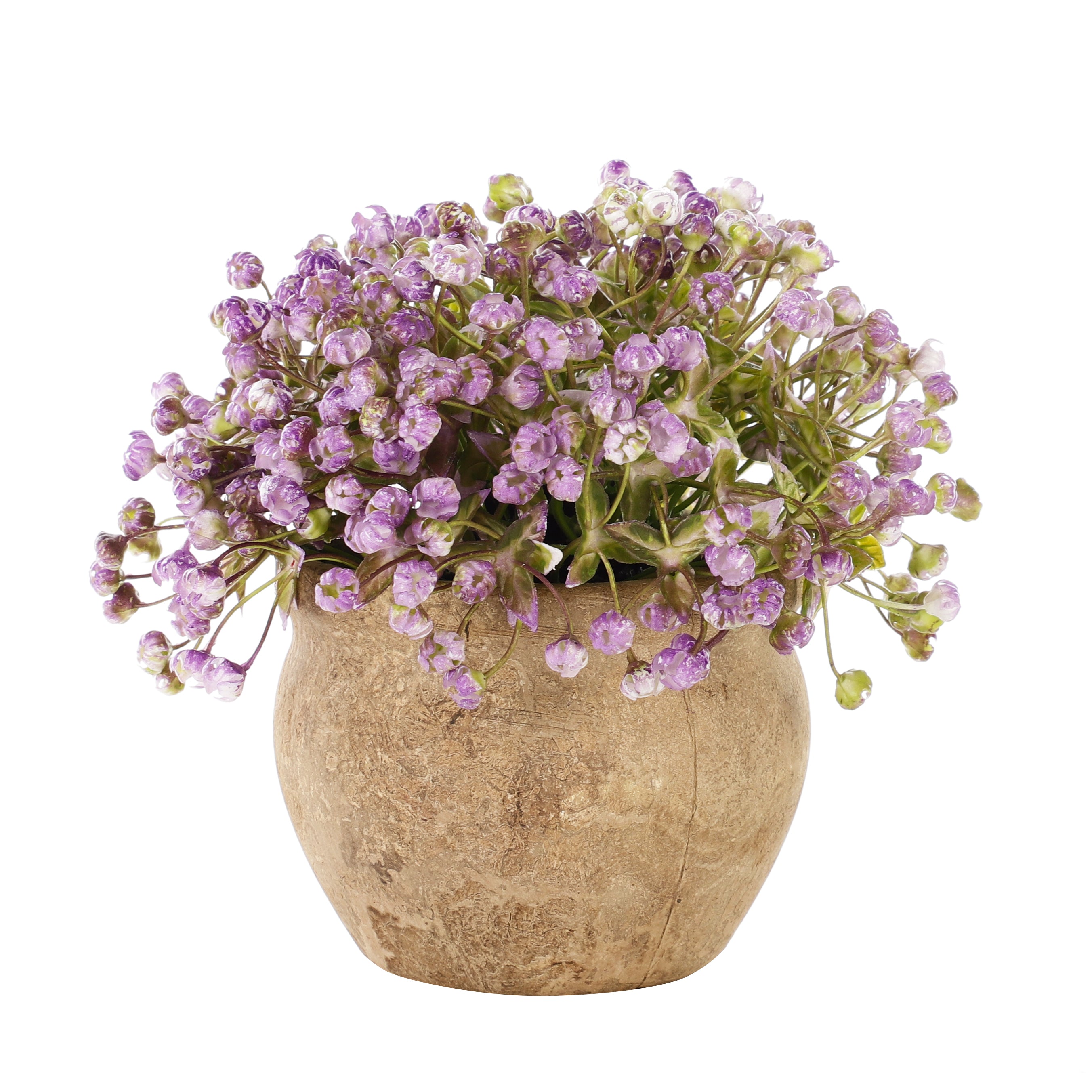 Faux Baby's Breath Potted Flowers (Single)