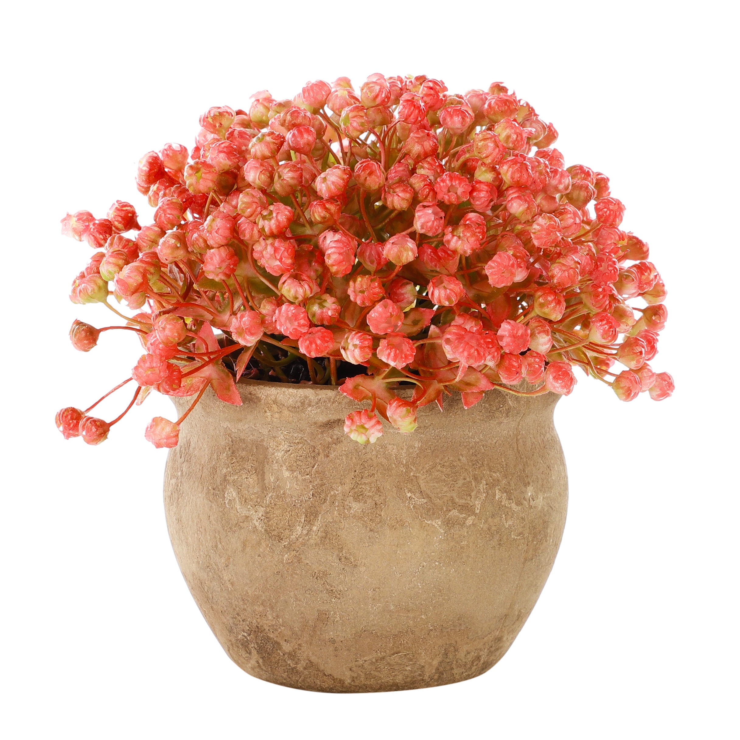 Faux Baby's Breath Potted Flowers (Single)