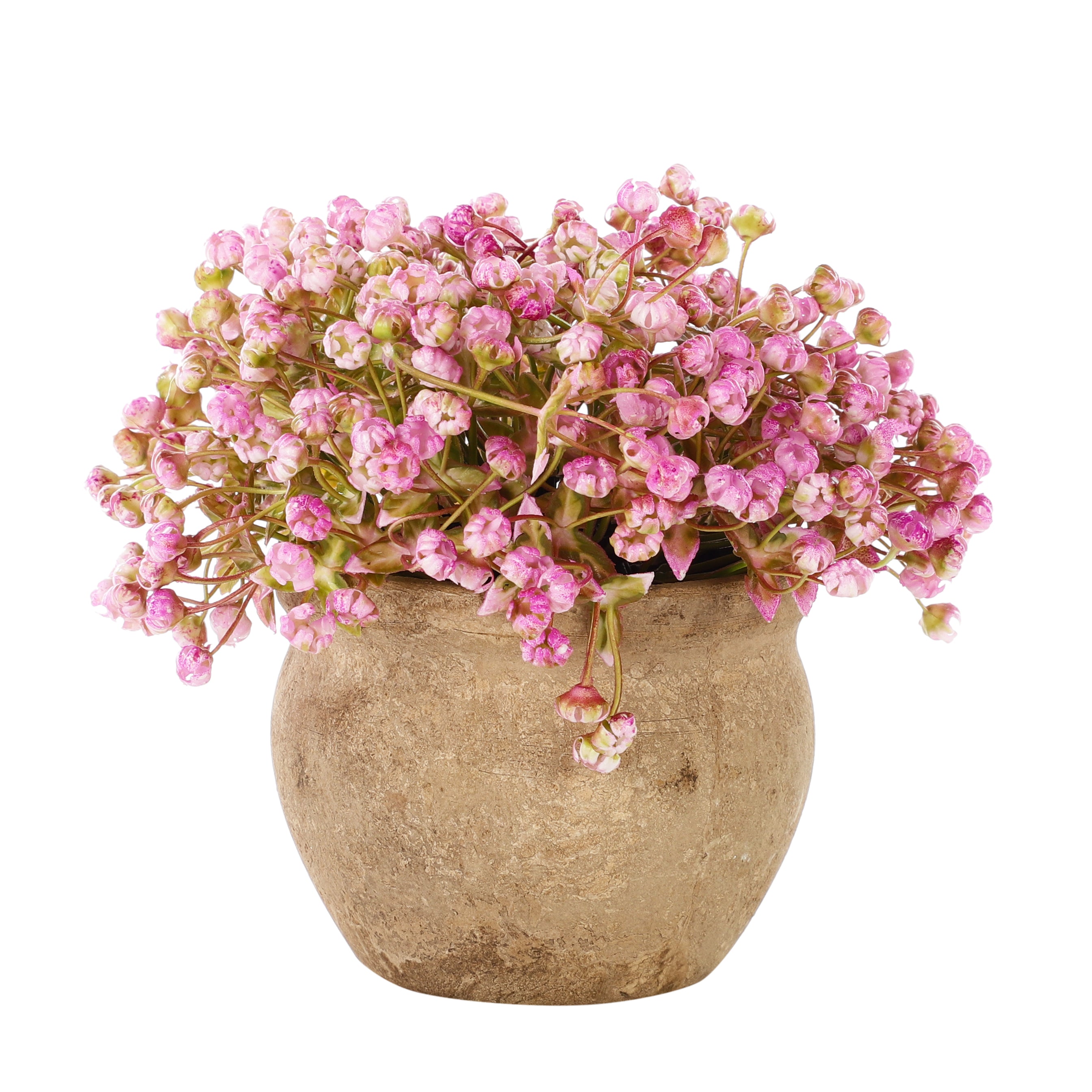 Faux Baby's Breath Potted Flowers (Single)