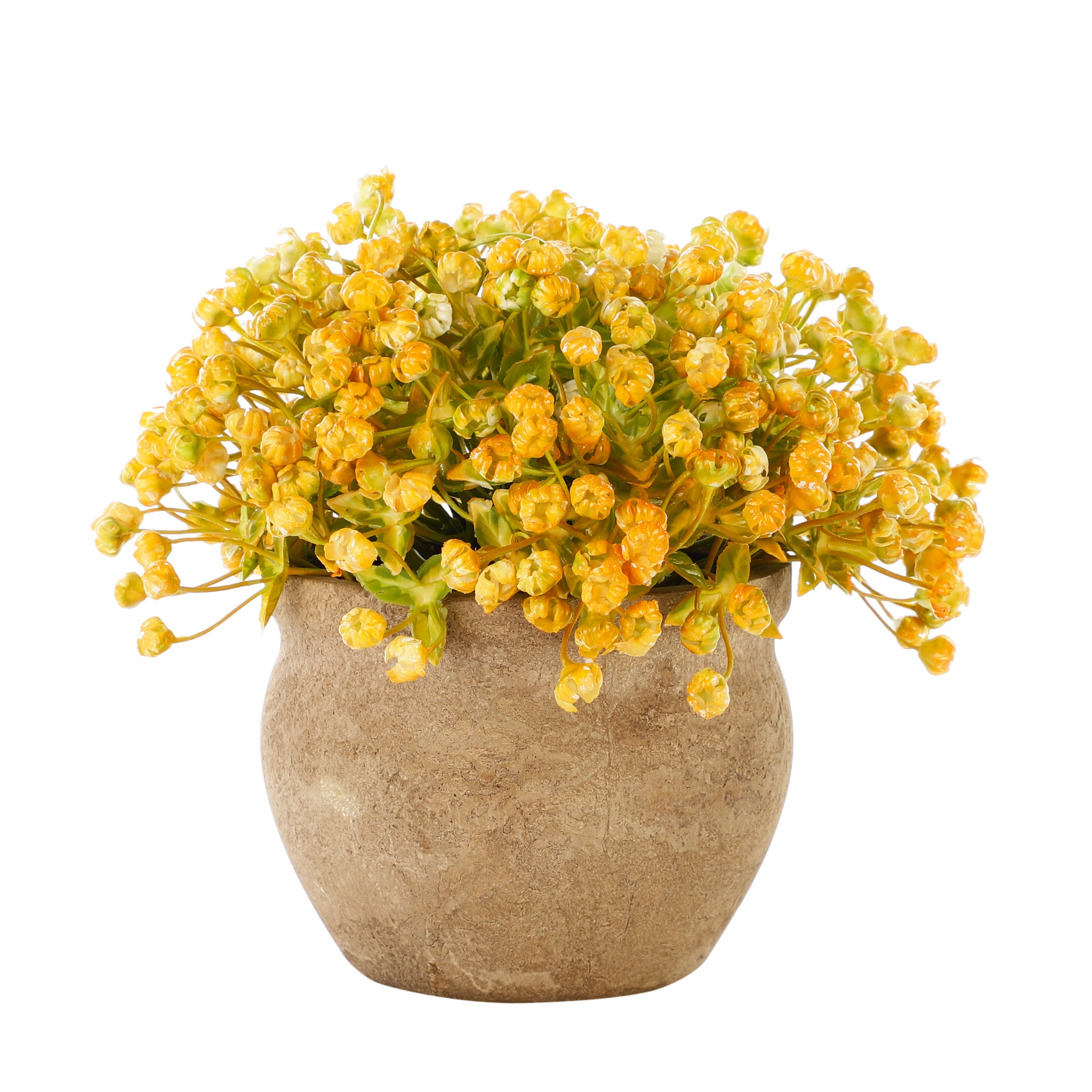 Faux Baby's Breath Potted Flowers (Single)