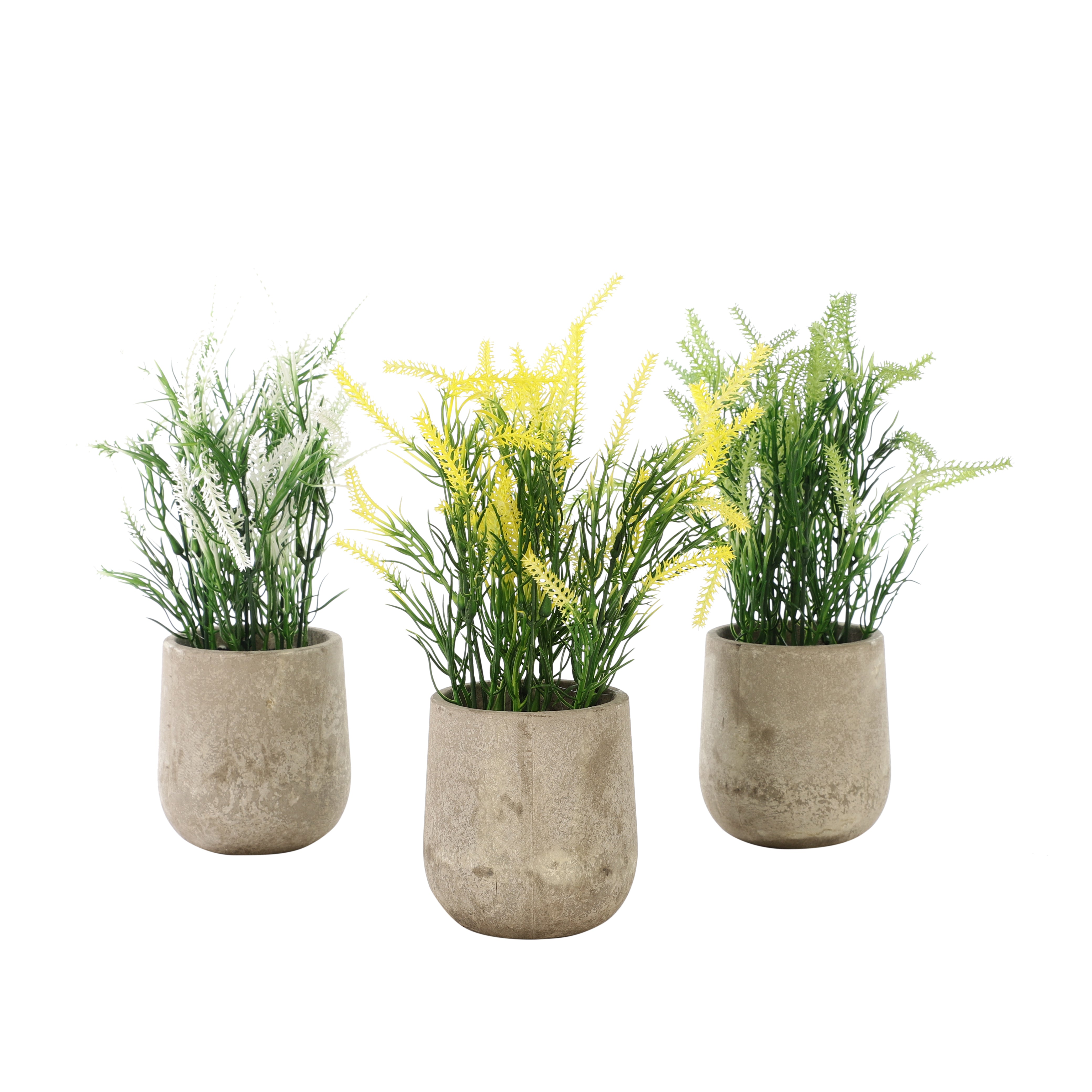 Faux Potted Lavender Flowers (Single)