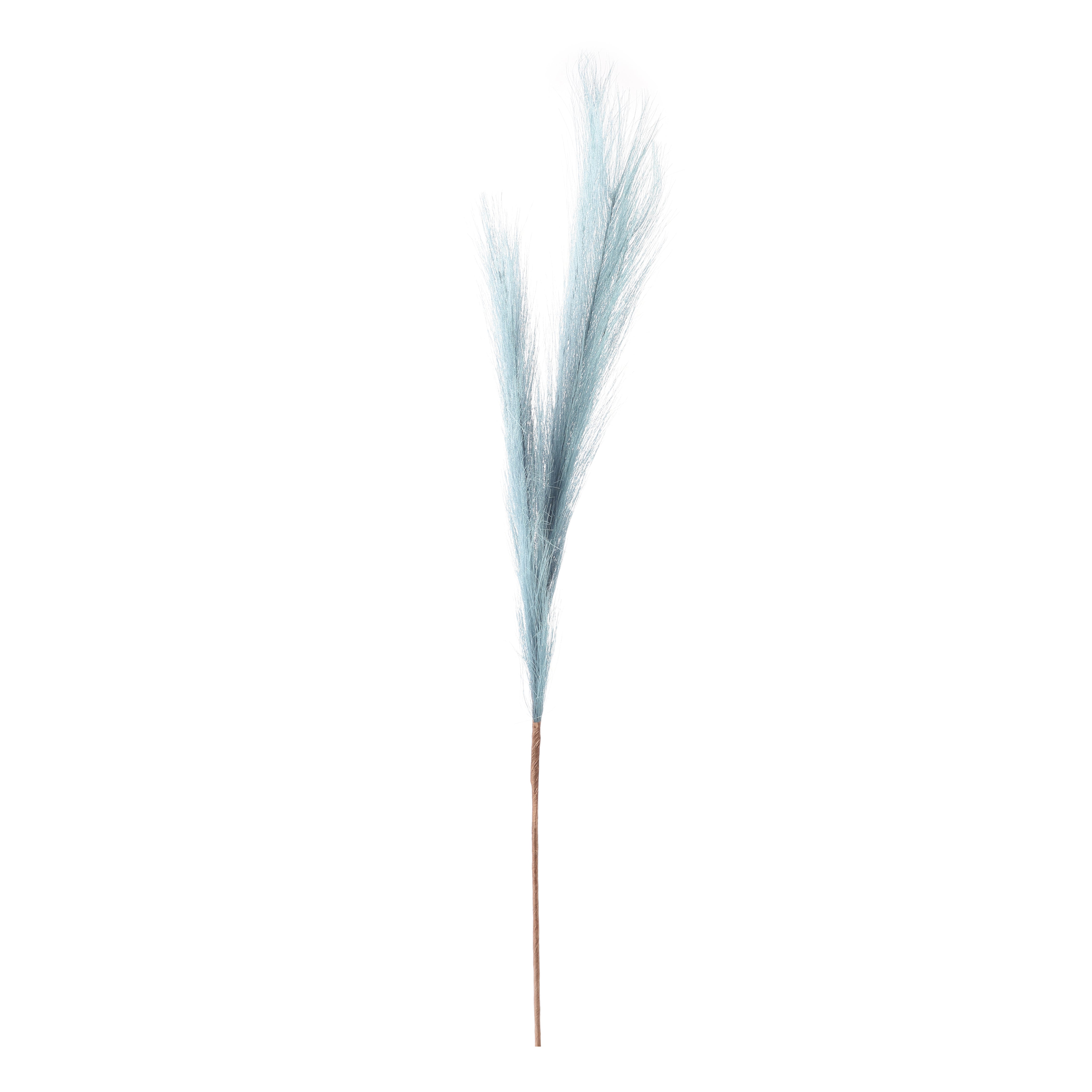 Blue Faux Pampas Grass Stick (Set of 5)