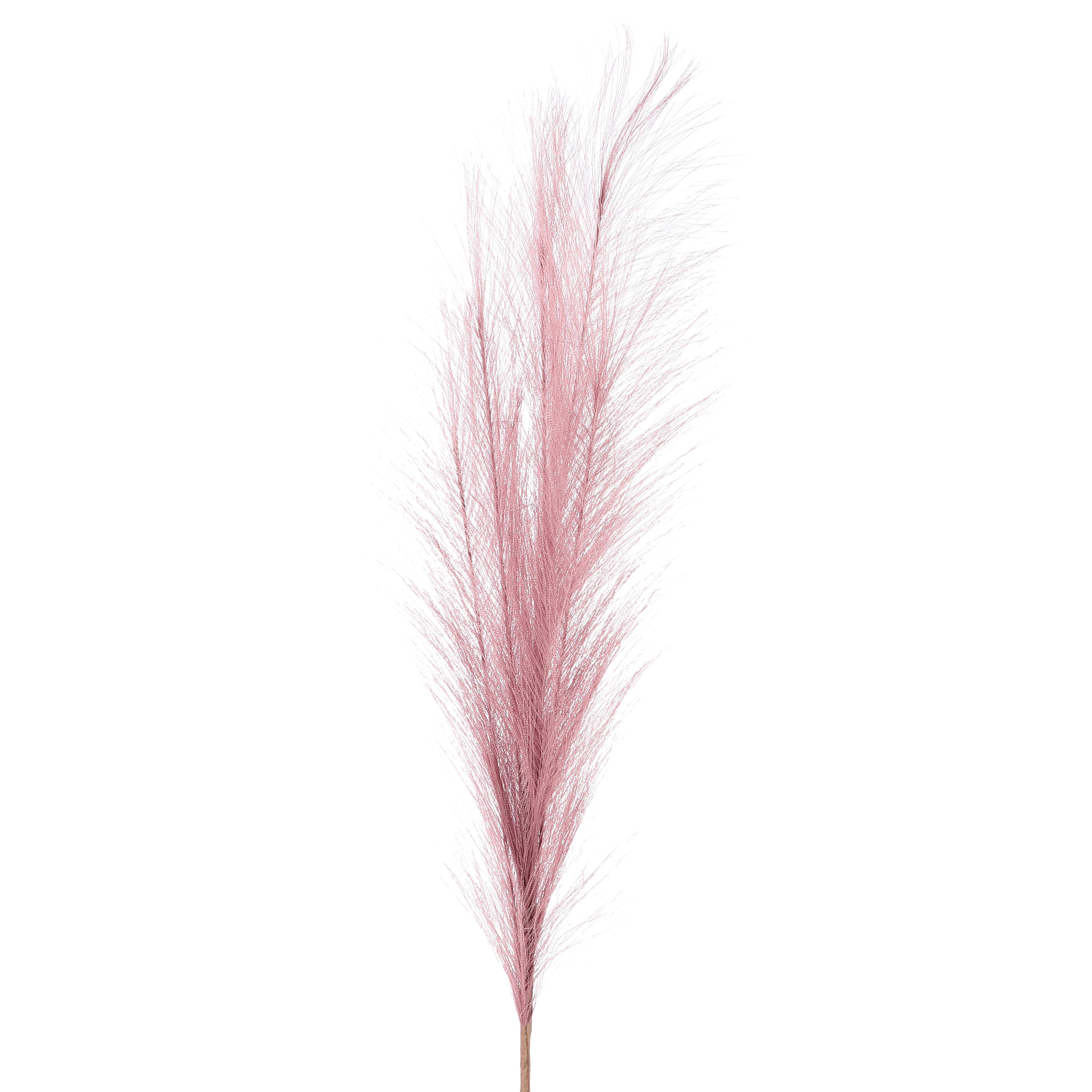 Mauve Faux Pampas Grass Stick (Set of 5)