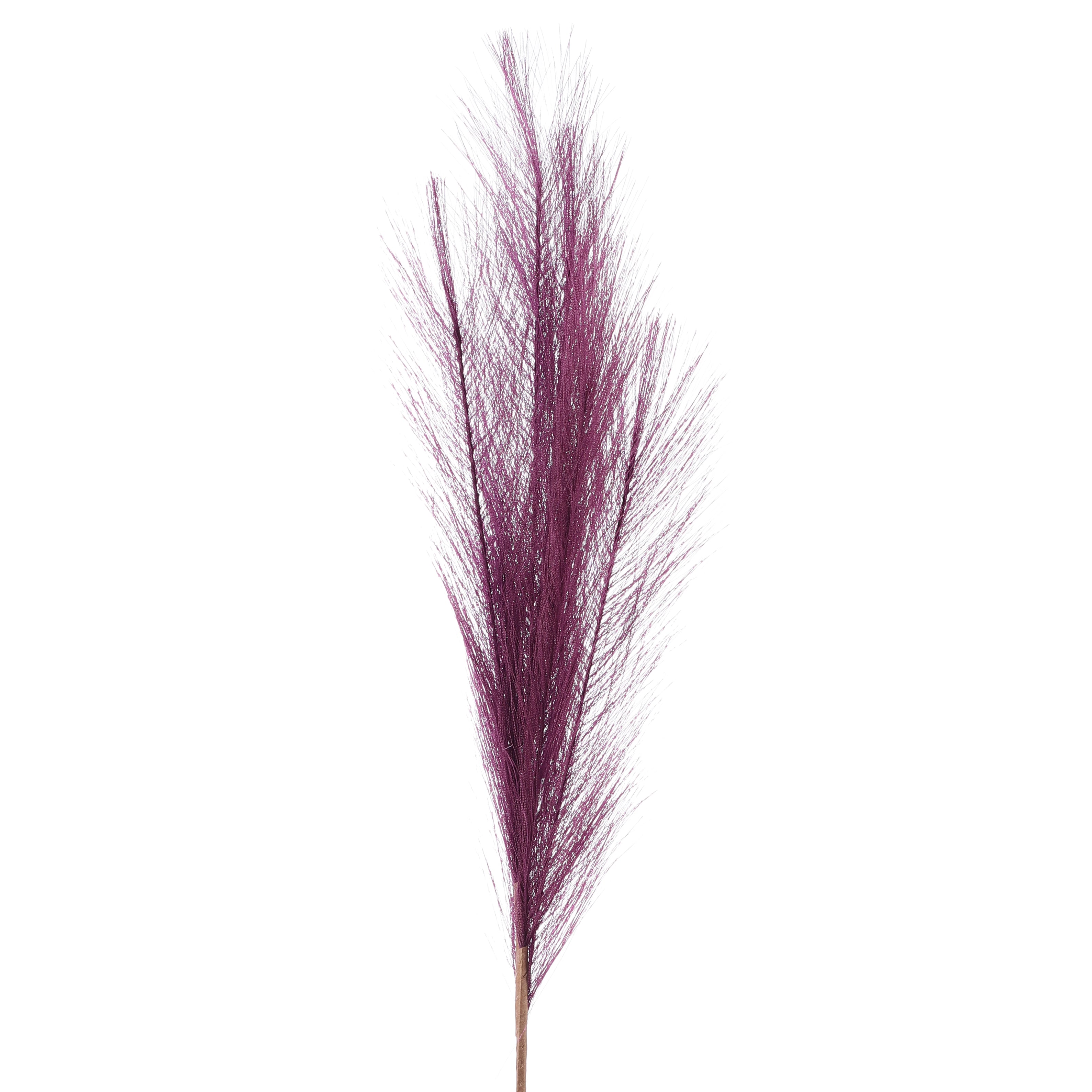 Purple Faux Pampas Grass Stick (Set of 5)