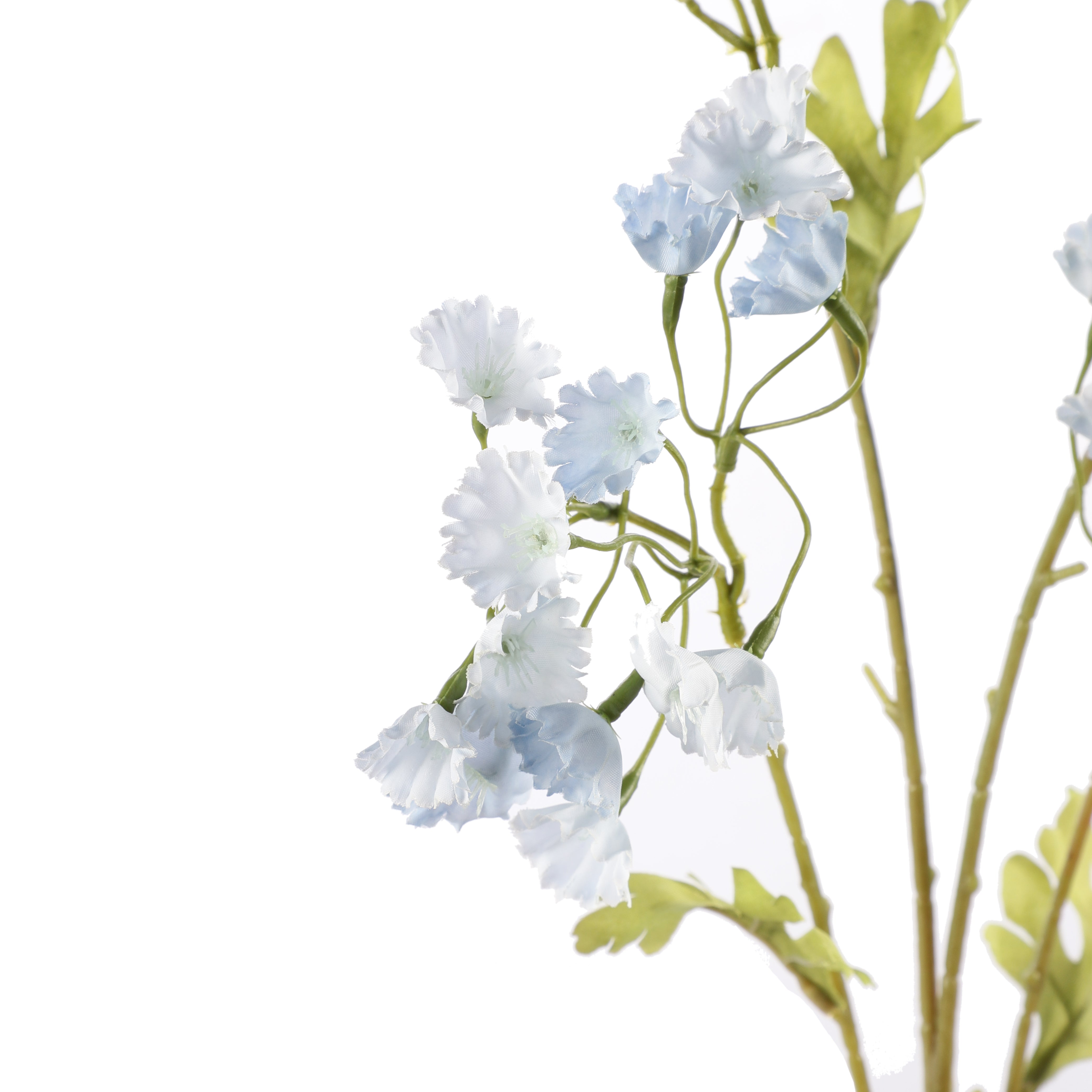 Faux Blue Baby's Breath Flower Stick (Single)