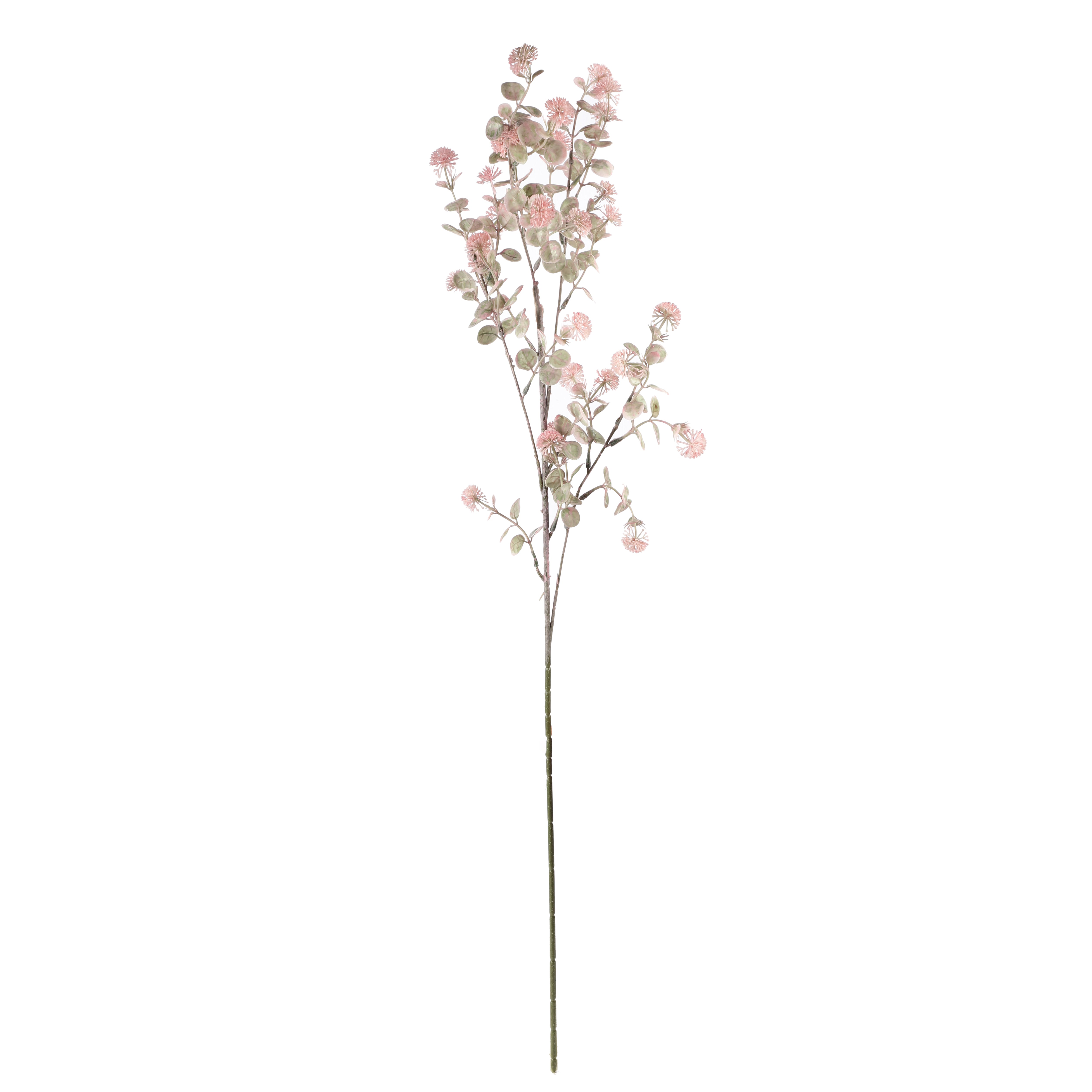 Faux Pale Pink Eucalyptus Stem (Single)