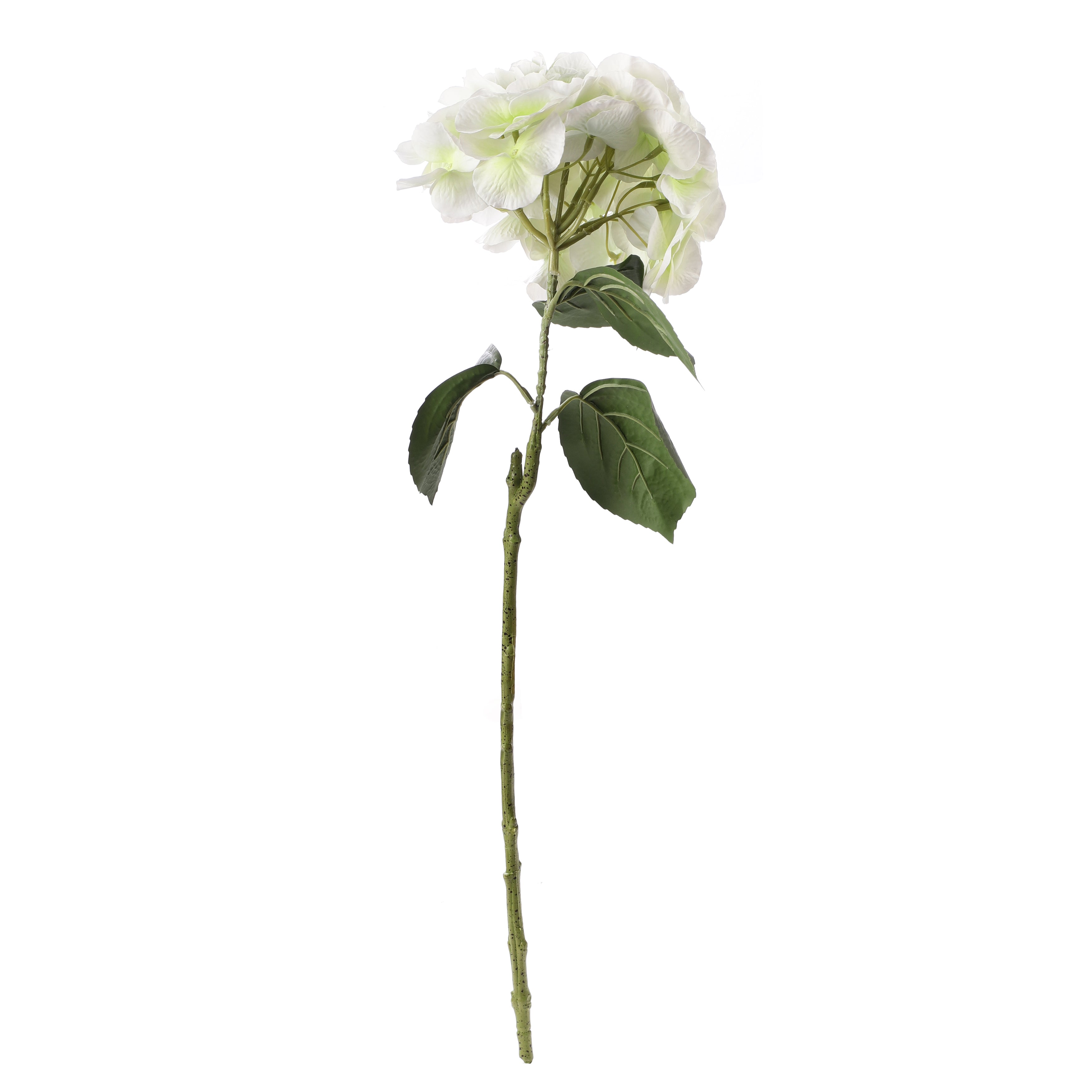 Faux White Hydrangea Stick (Single)