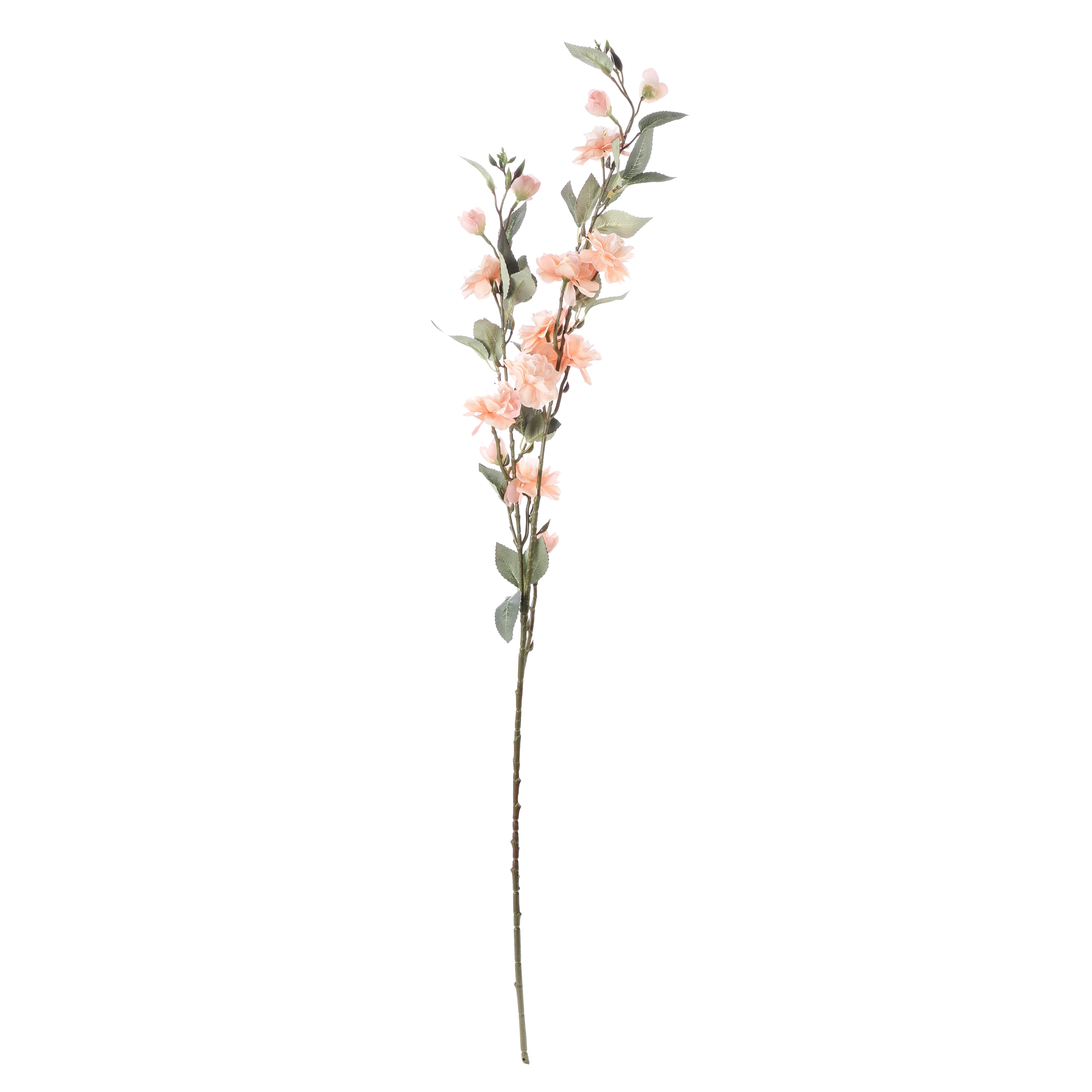 Faux Peach Cherry Blossom Stick (Single)