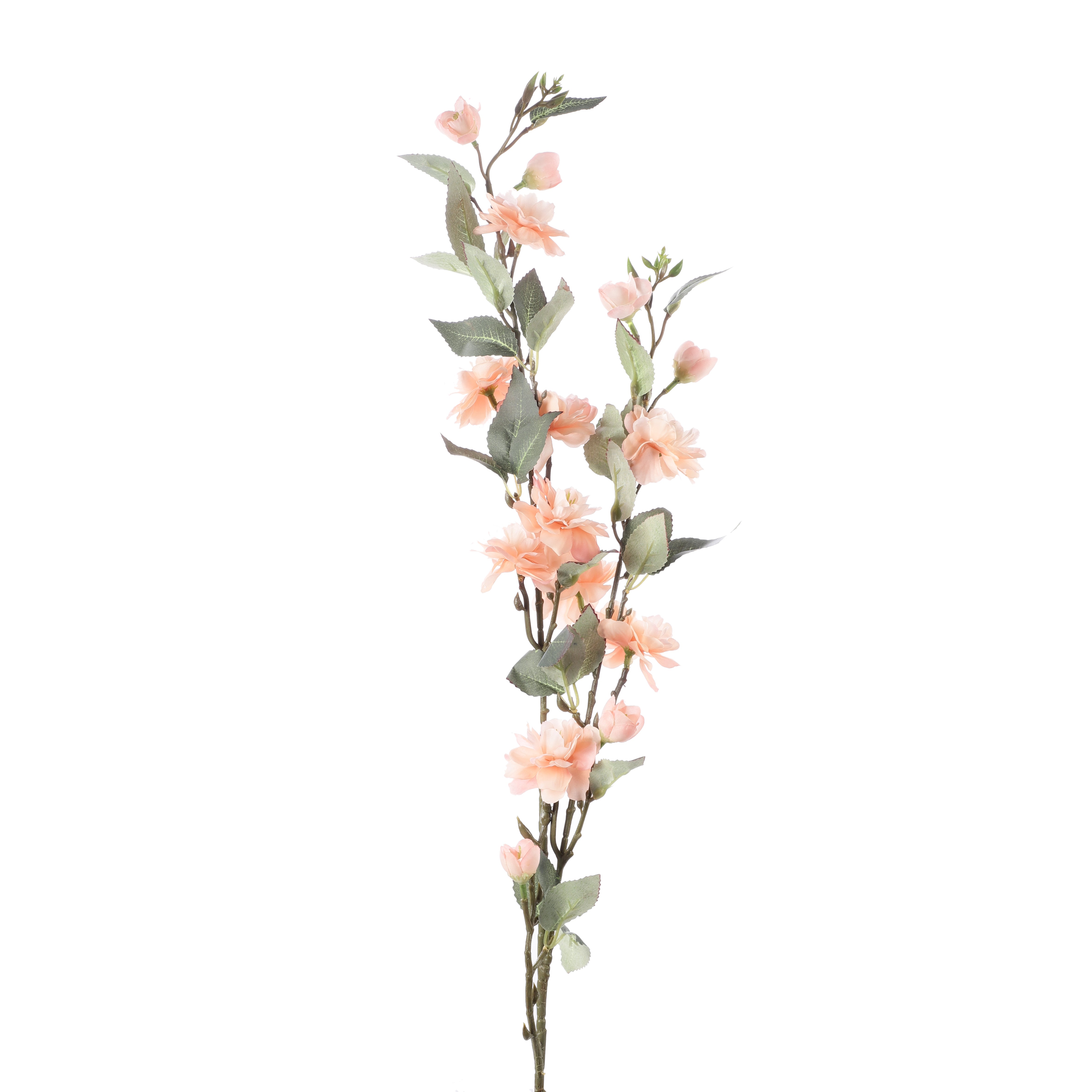 Faux Peach Cherry Blossom Stick (Single)