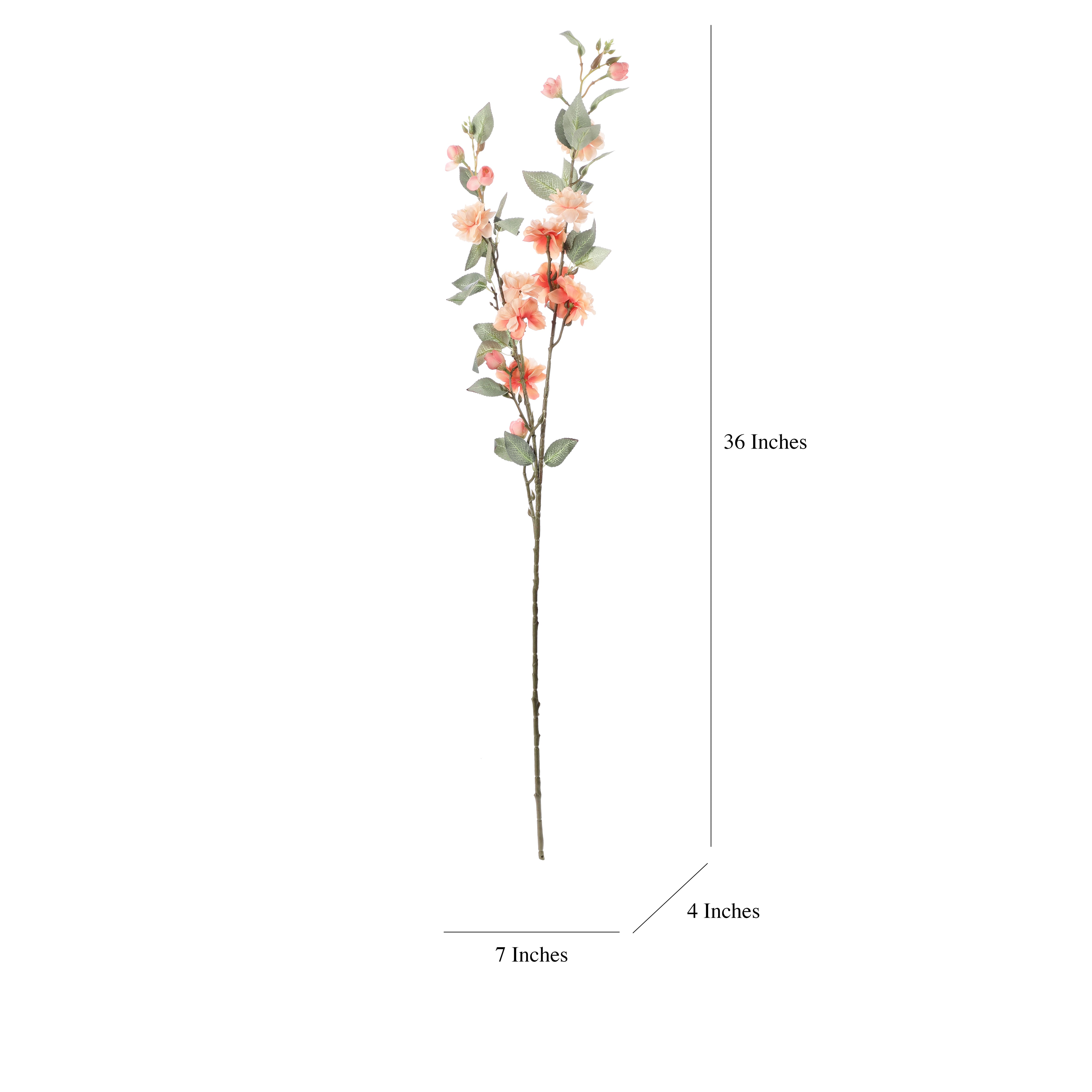 Faux Blush Pink Cherry Blossom Stick (Single)