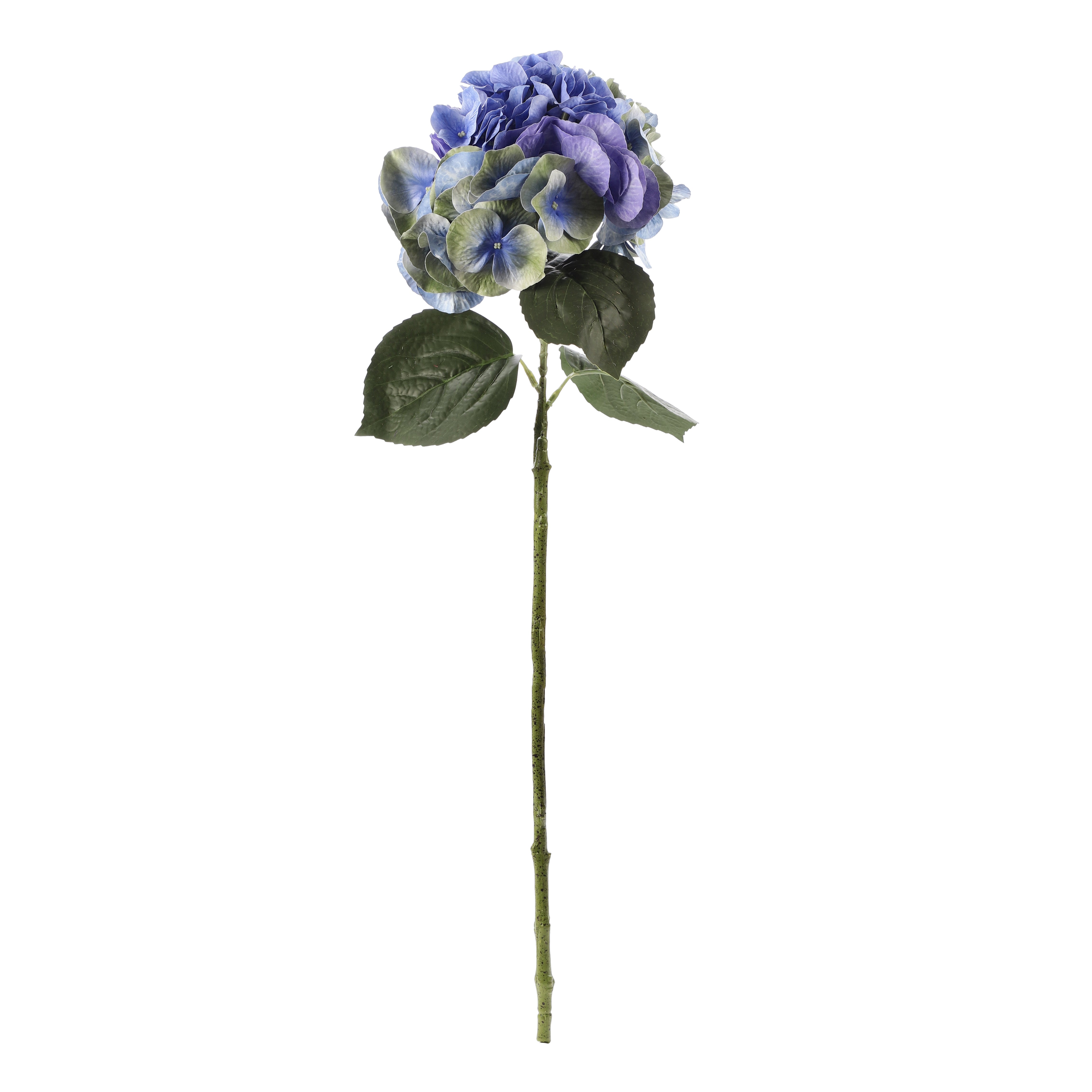 Faux Dual Shade Blue Hydrangea Stick (Single)