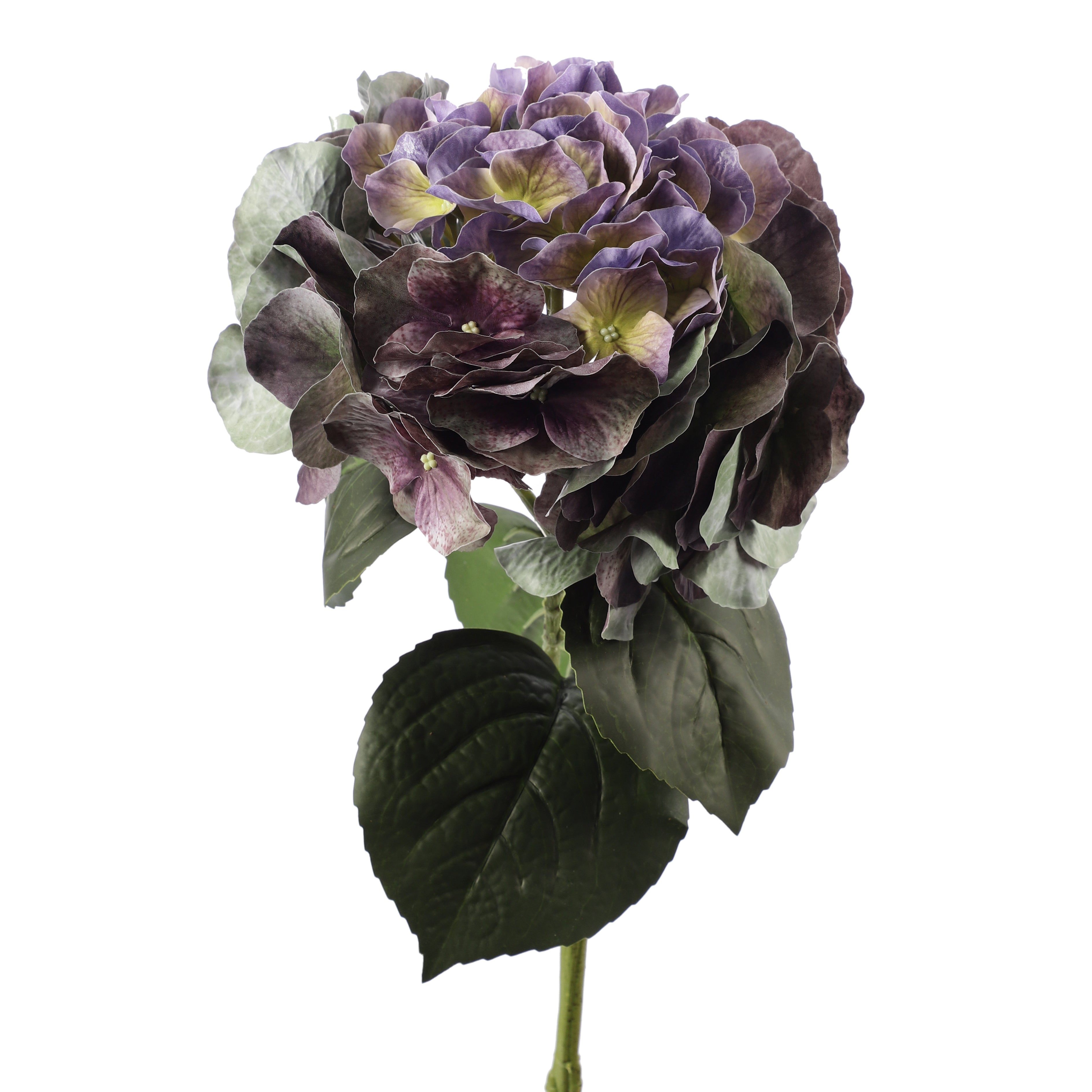 Faux Dual Shade Purple Hydrangea Stick (Single)