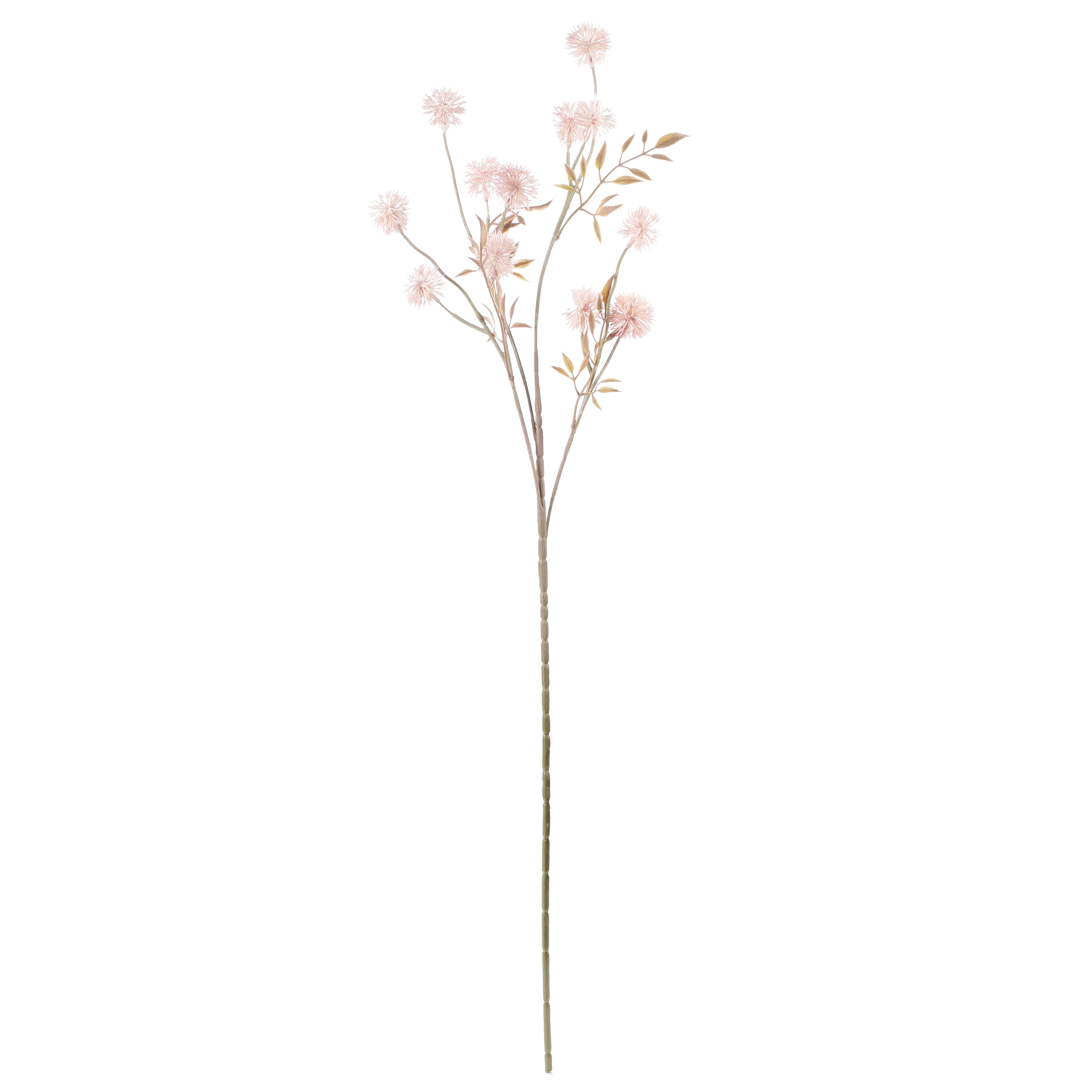 Faux Blush Pink Globe Thistle Stem (Single)