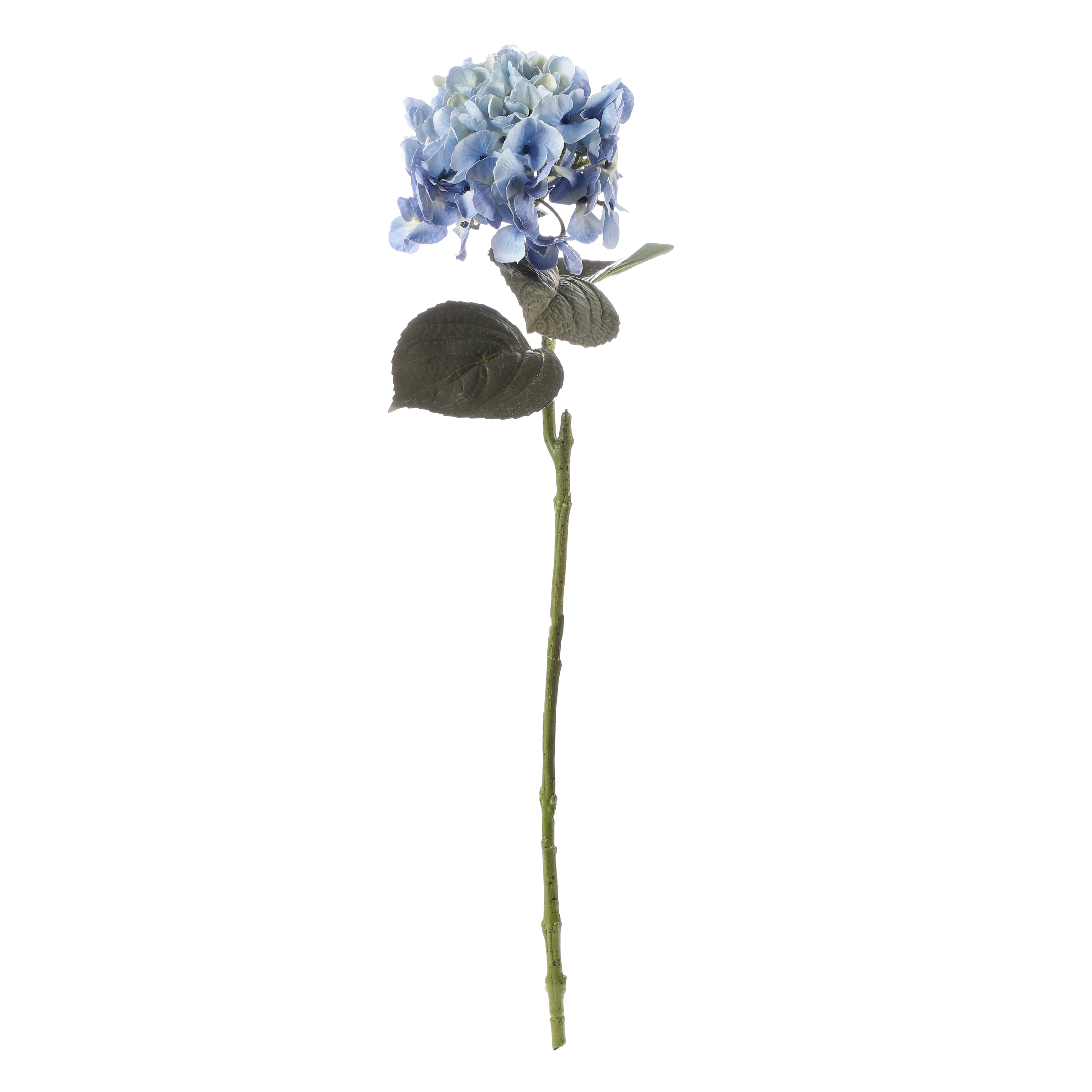 Faux Blue Hydrangea Stick (Single)