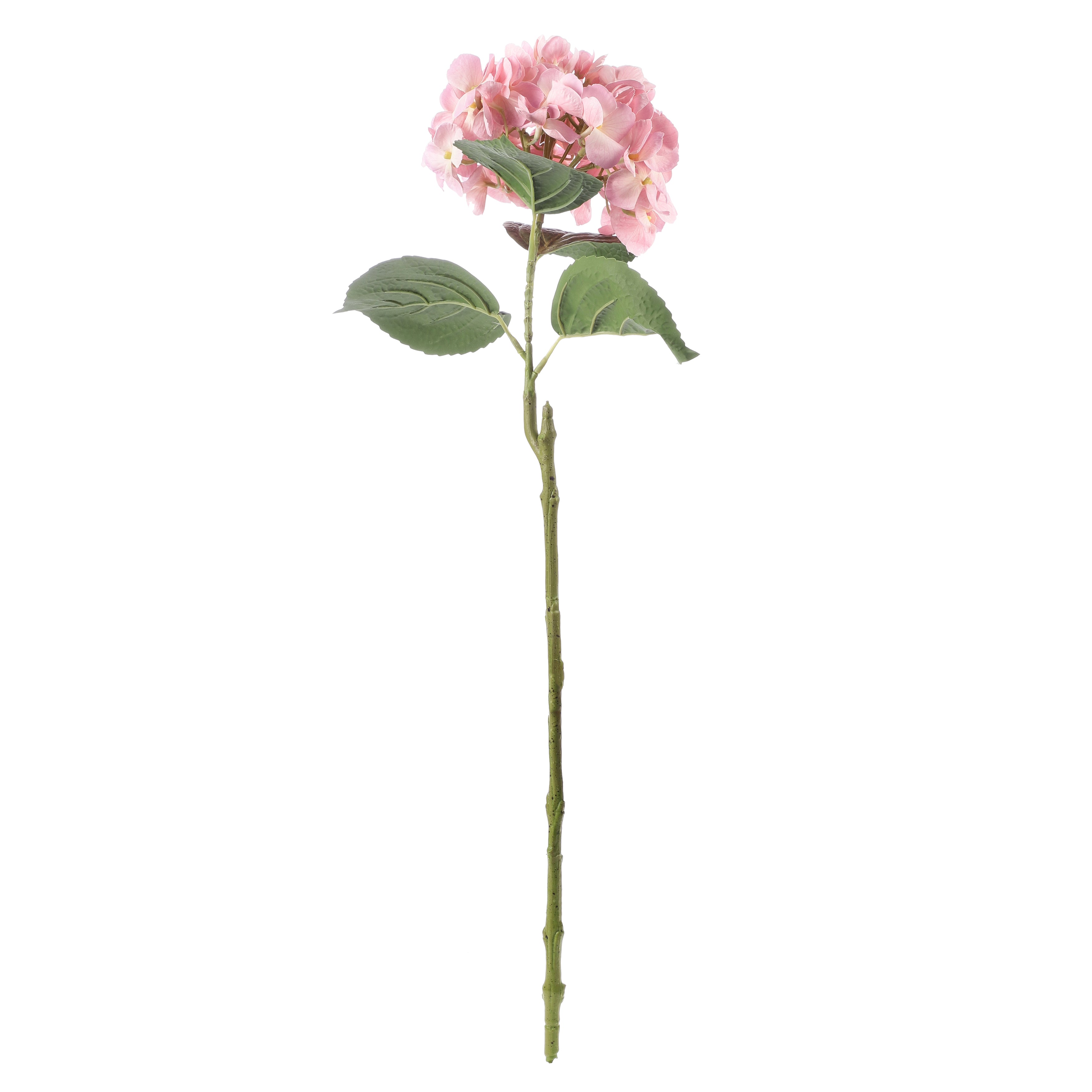 Faux Light Pink Hydrangea Stick (Single)