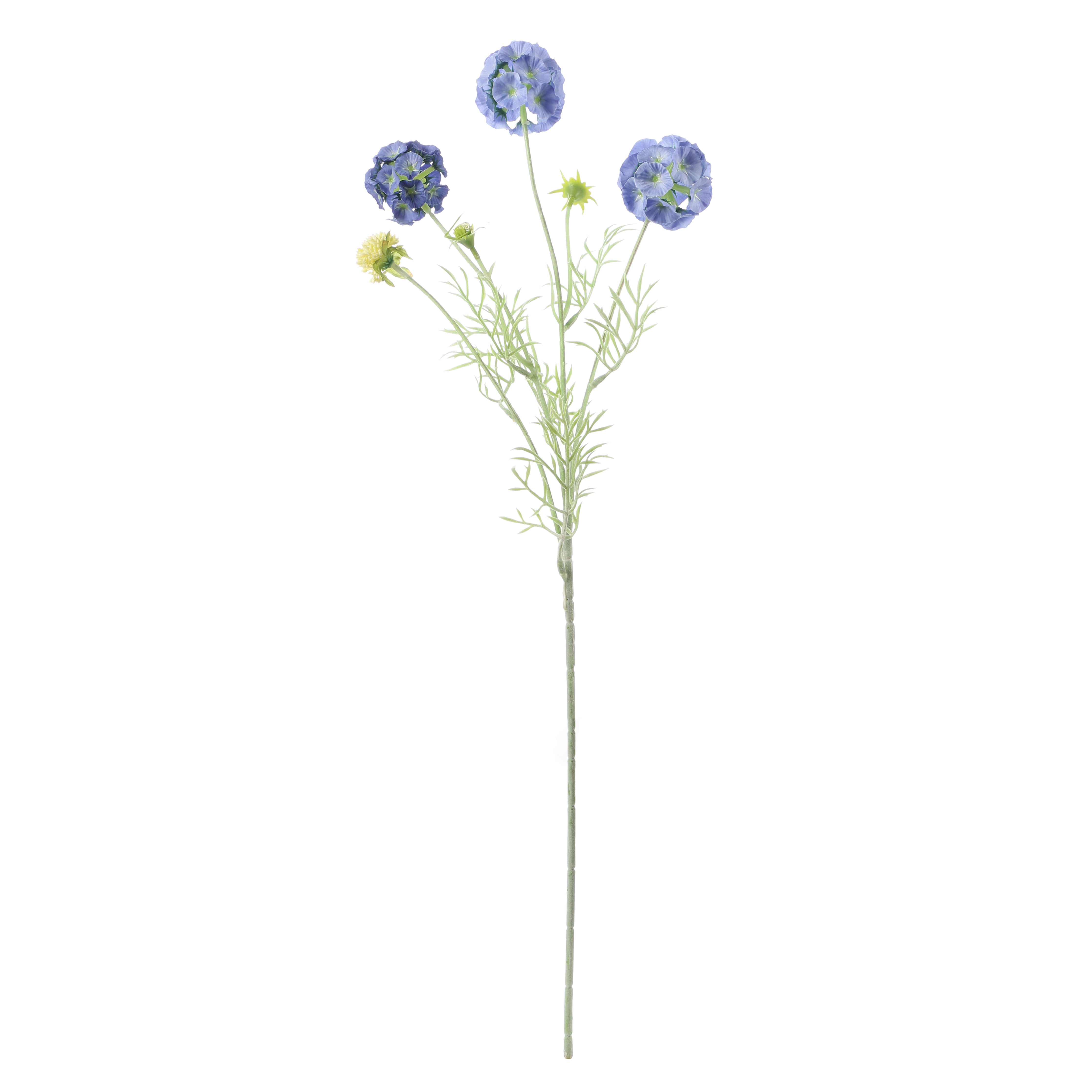 Faux Blue Scabiosa Stellata Stem (Single)