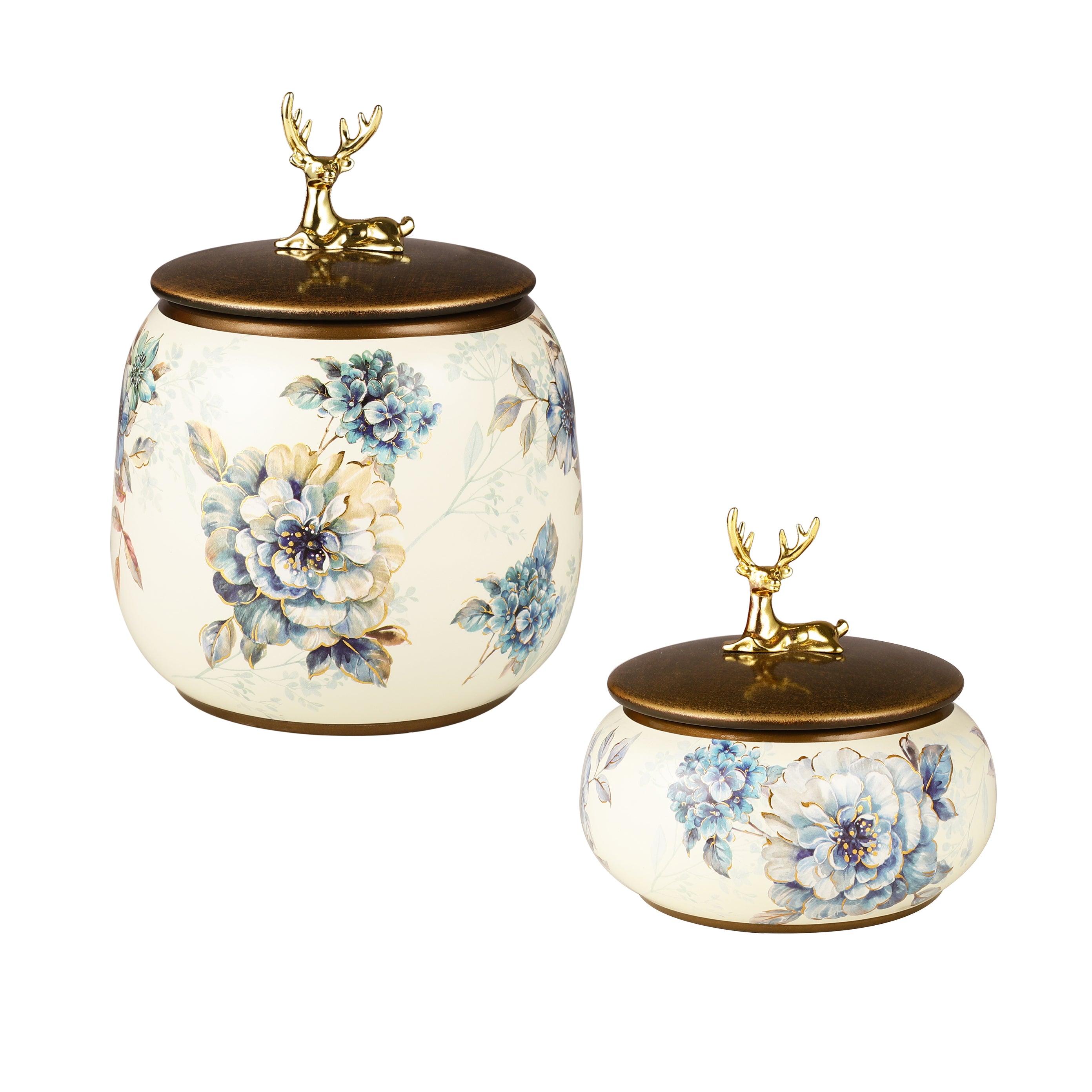 Camellia Ceramic Jars With Lid (Single)