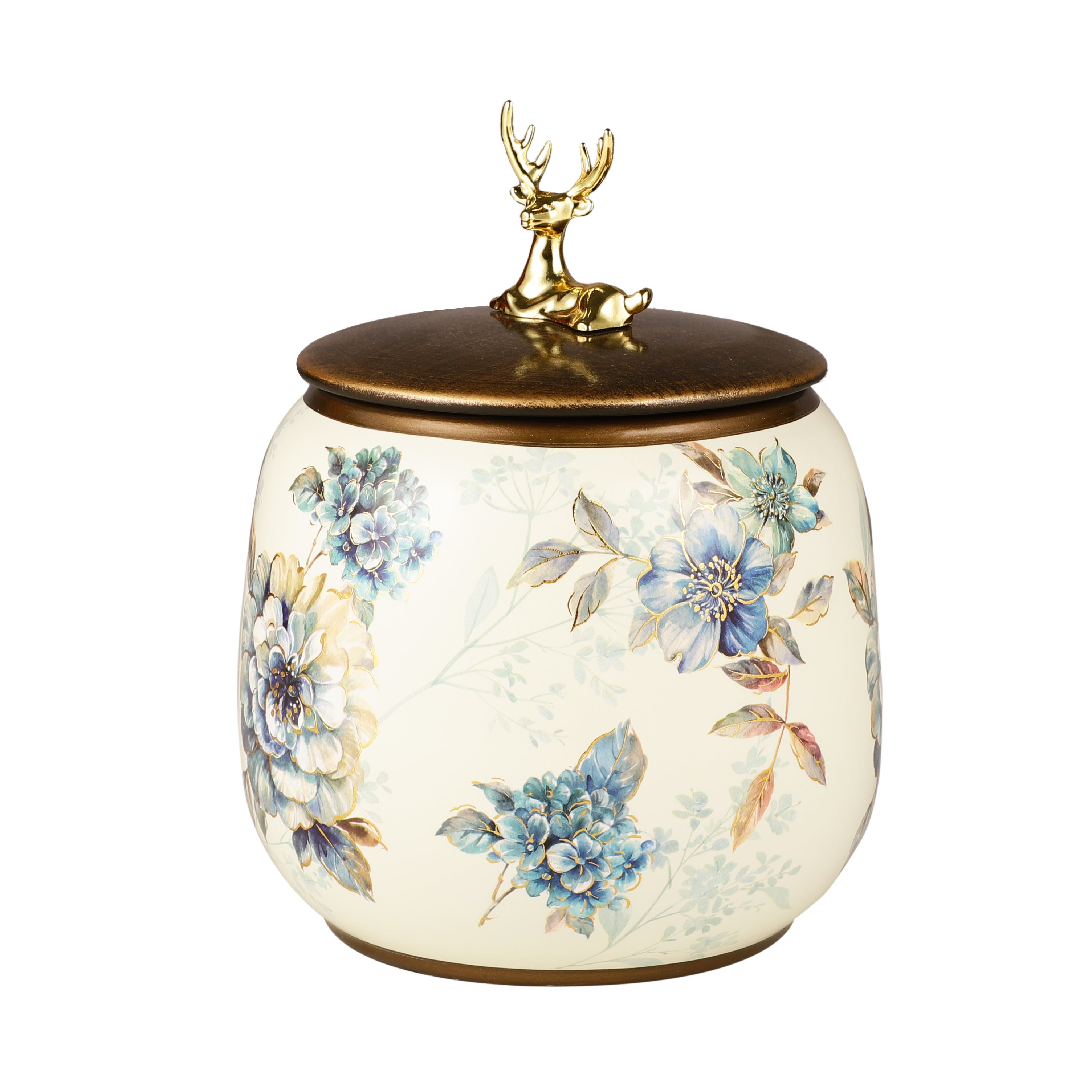 Camellia Ceramic Jars With Lid (Single)