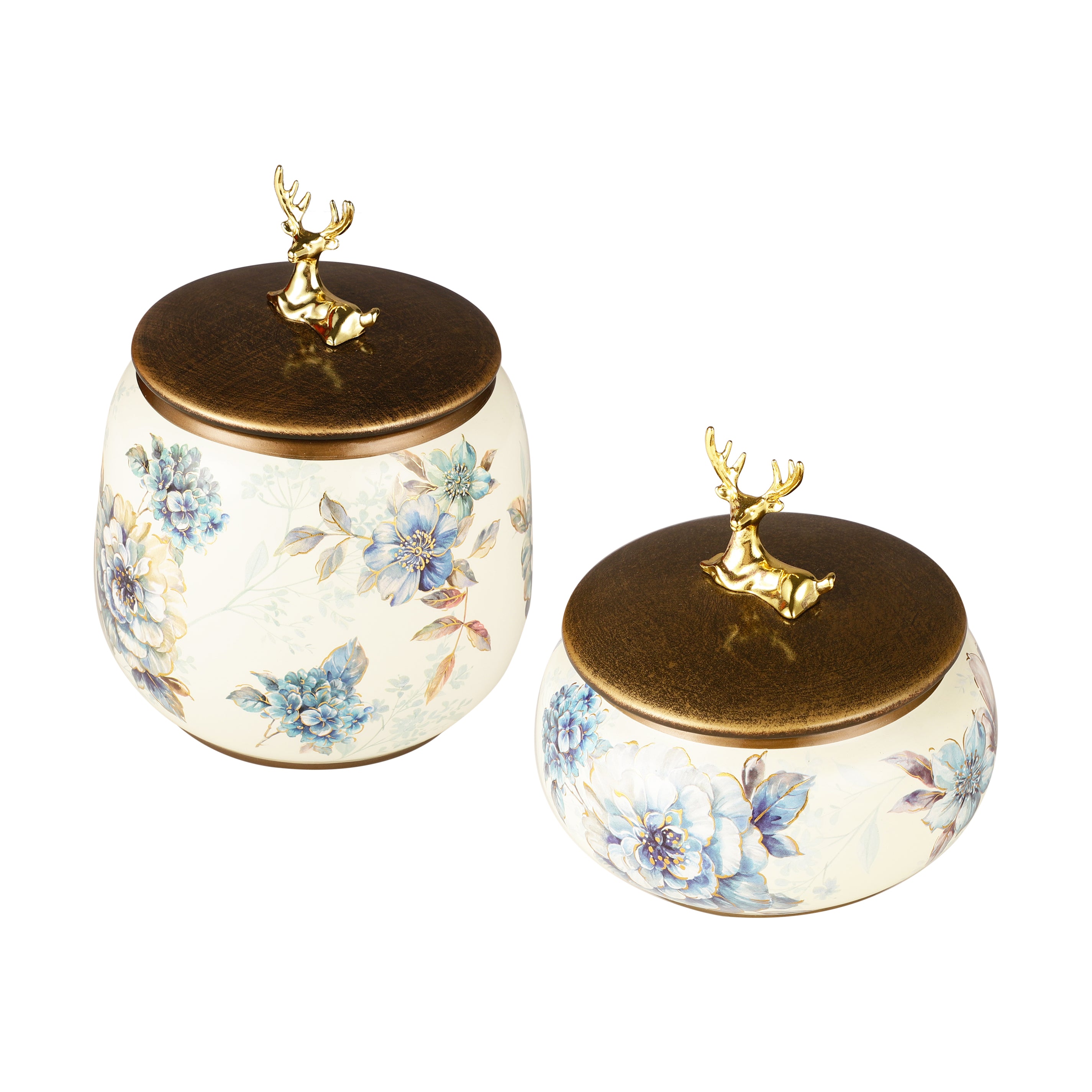 Camellia Ceramic Jars With Lid (Single)