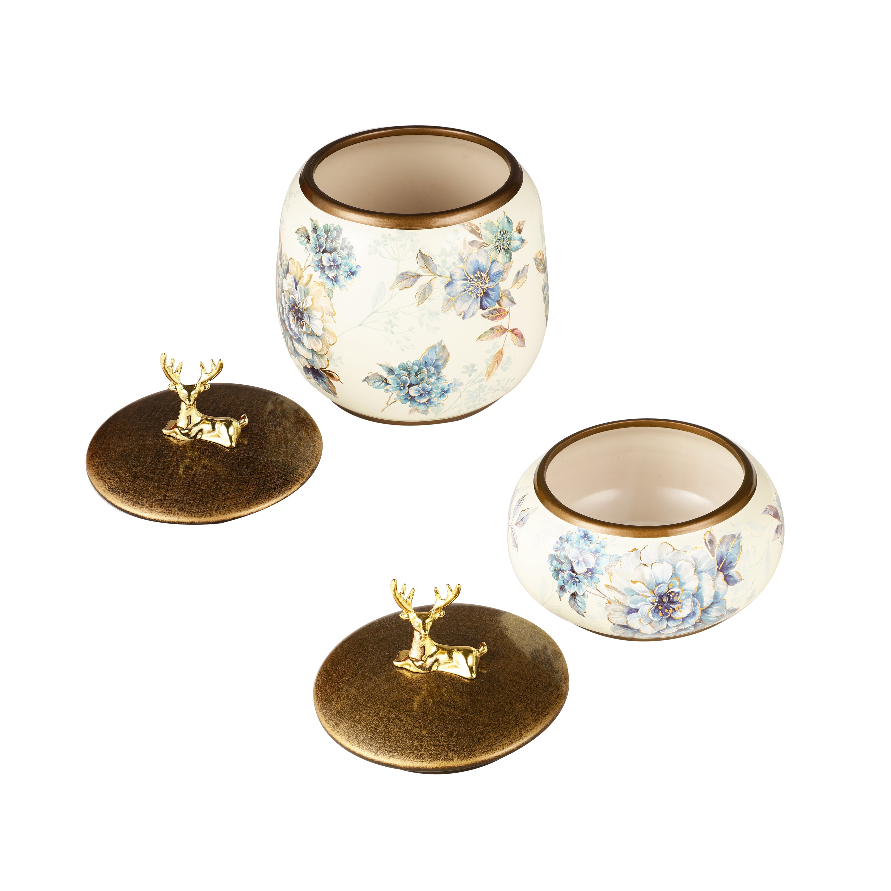 Camellia Ceramic Jars With Lid (Single)