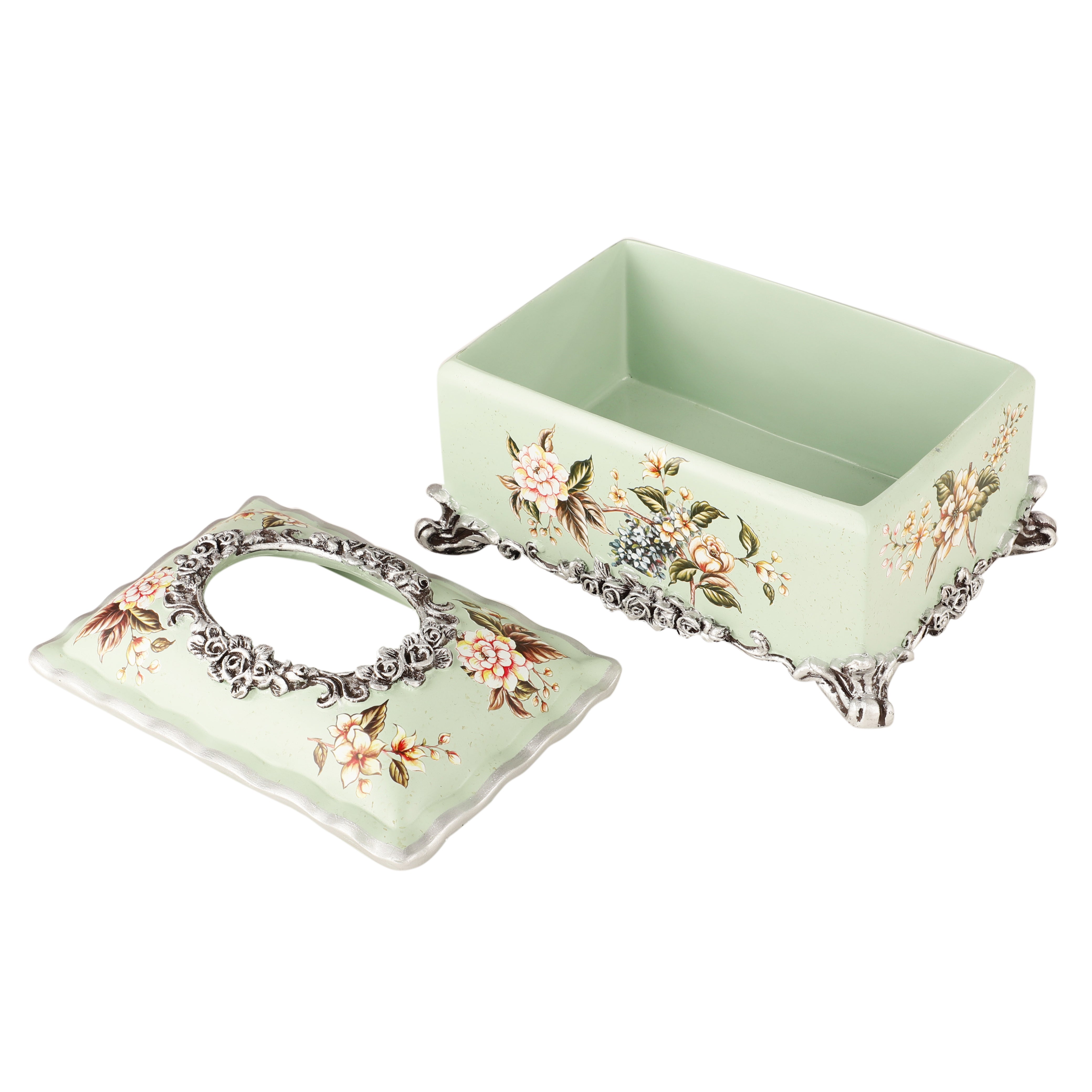 Gardenia Green Tissue Holder